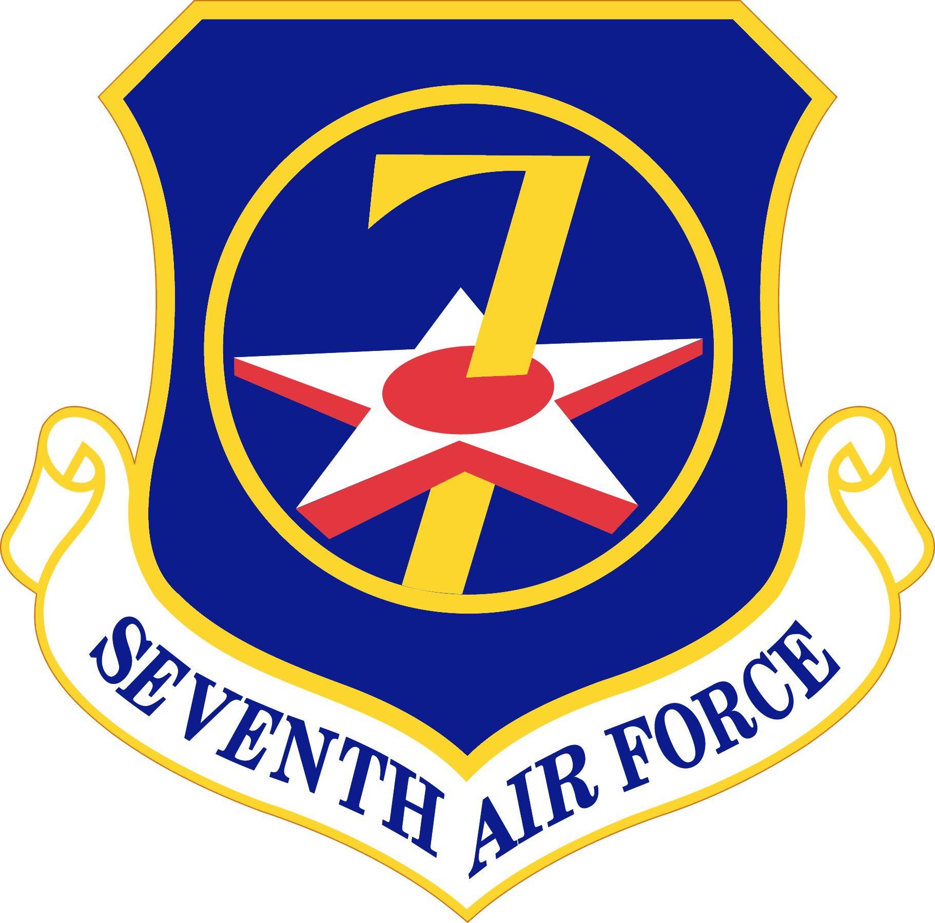 7th Air Force Shield Color