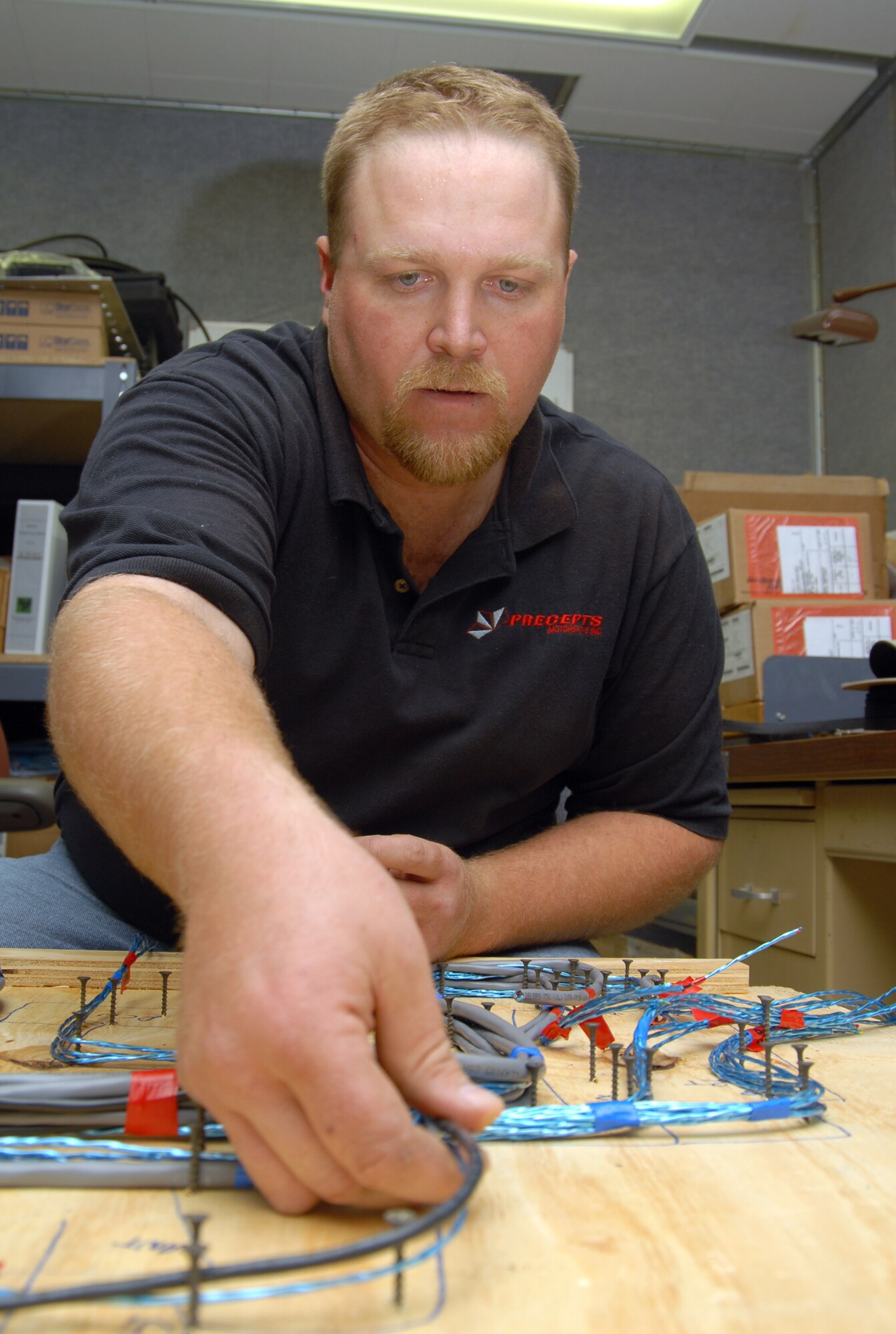 Curtis Kenngott, 775th Test Squadron tactical data link engineer, is the Team Edwards Scientific and Engineering Civilian of the Fourth Quarter. Among his accomplishments this quarter, Mr. Kenngott deployed to Seattle for an interoperability test of an airborne warning and control system. (Air Force photo by Senior Airman Julius Delos Reyes)