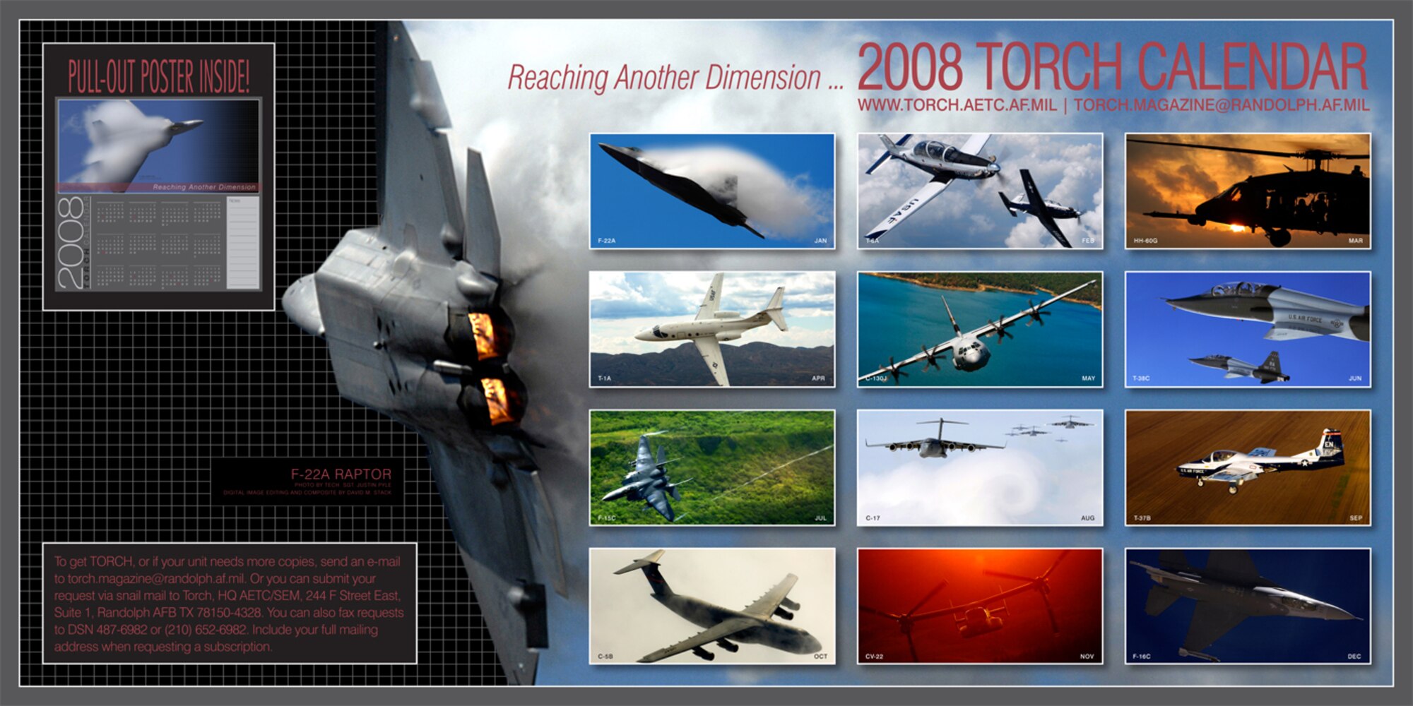 Torch Magazine 2008 Calendar (background photo by Tech. Sgt. Justin Pyle / photo inserts by Tech. Sgt. Matthew Hannen)