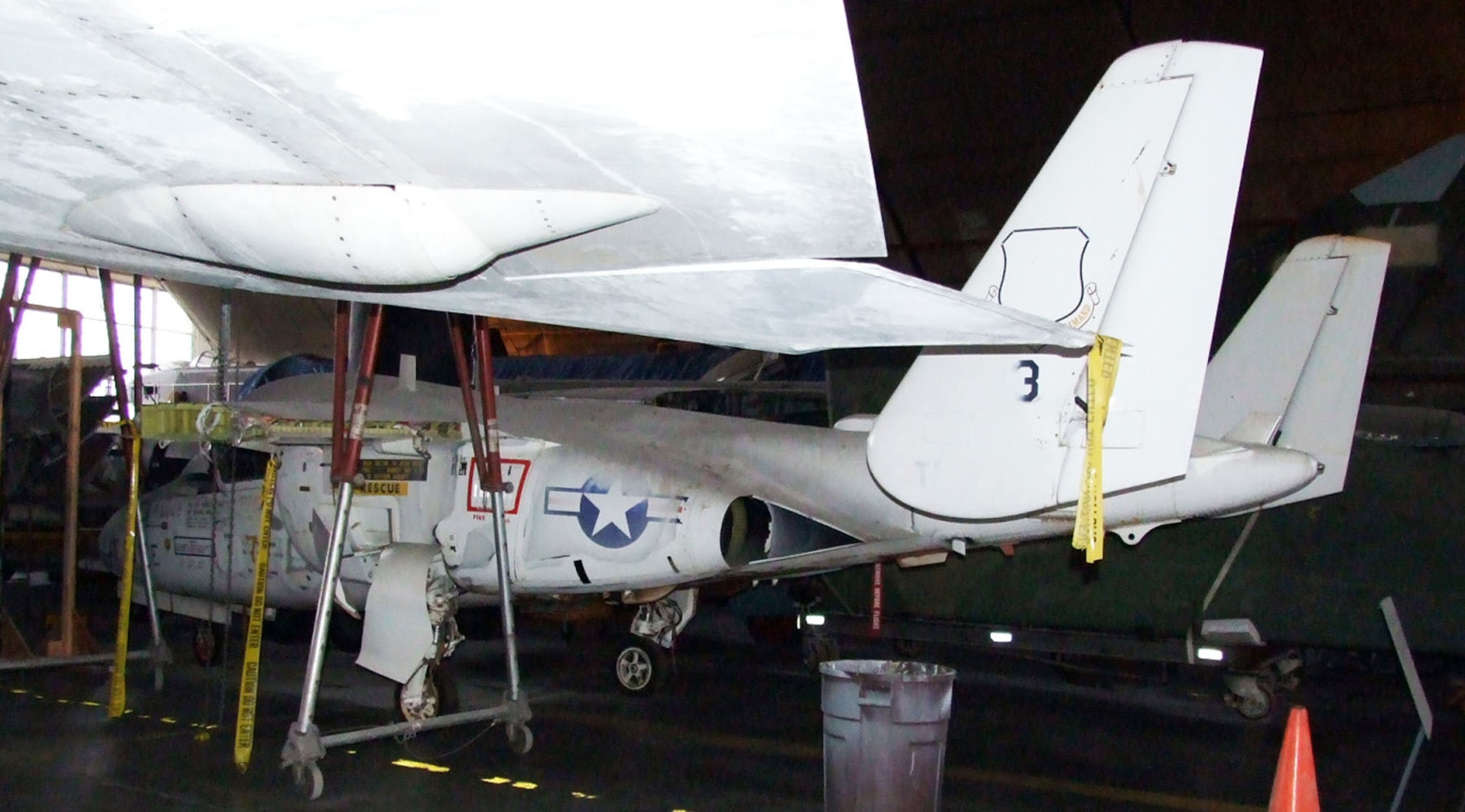 DAYTON, Ohio -- Fairchild Republic T-46A is currently in storage at the National Museum of the United States Air Force. (U.S. Air Force photo)