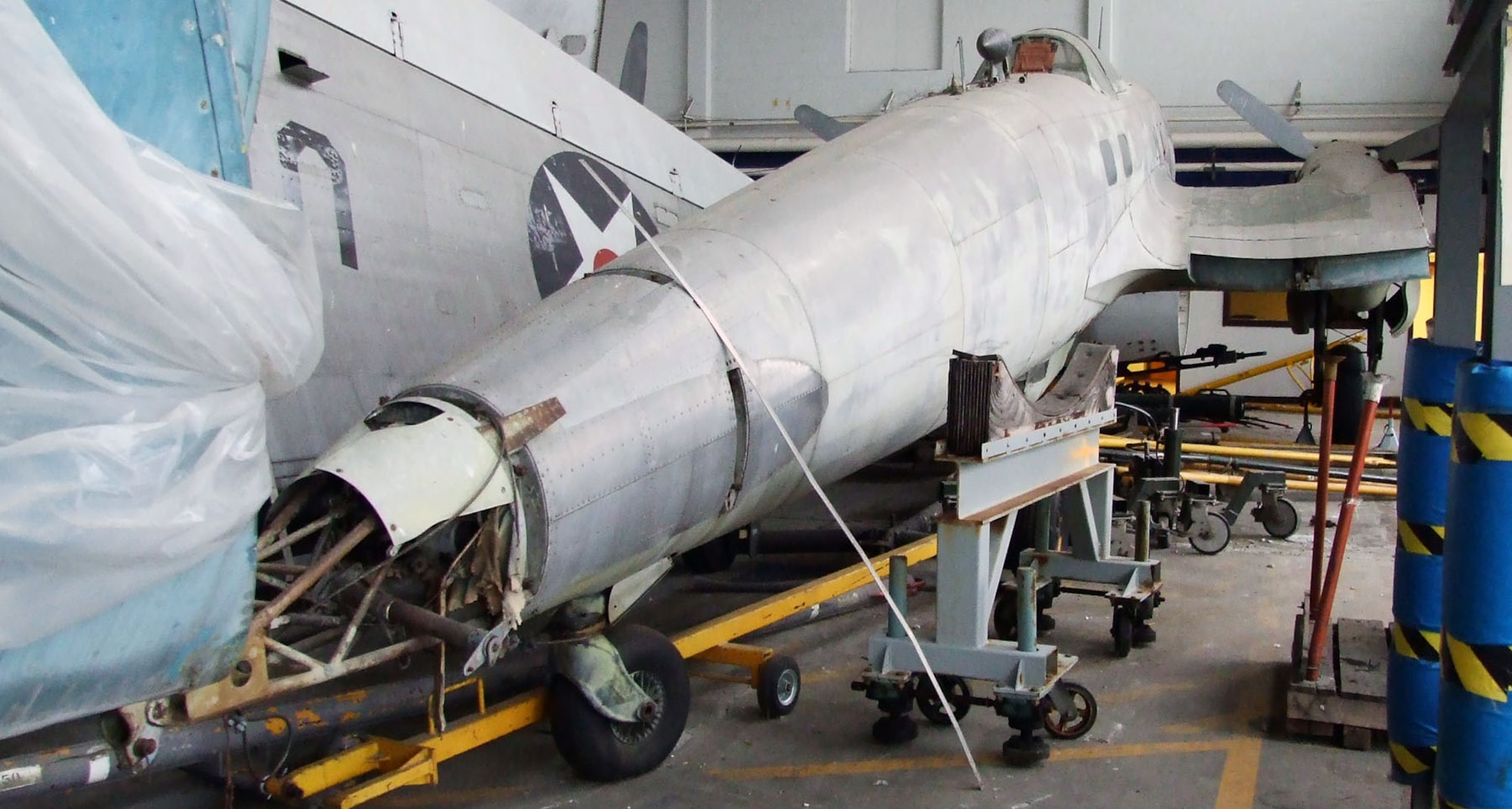 DAYTON, Ohio -- CASA 2.111H (Spanish HE-111H) is currently in storage at the National Museum of the United States Air Force. (U.S. Air Force photo)