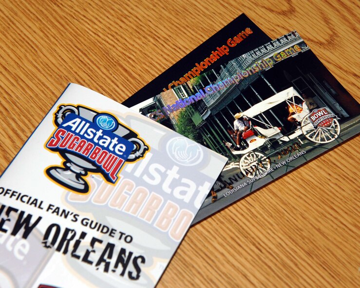 A pair of tickets to the BCS Championship Game between The Ohio State University and The Louisiana State University were donated the 2d Bomb Wing by an anonymous Ohio State Football fan.  The fan gave instructions that the tickets were to be given to an Airman who also happened to be an Ohio resident and Buckeye fan.