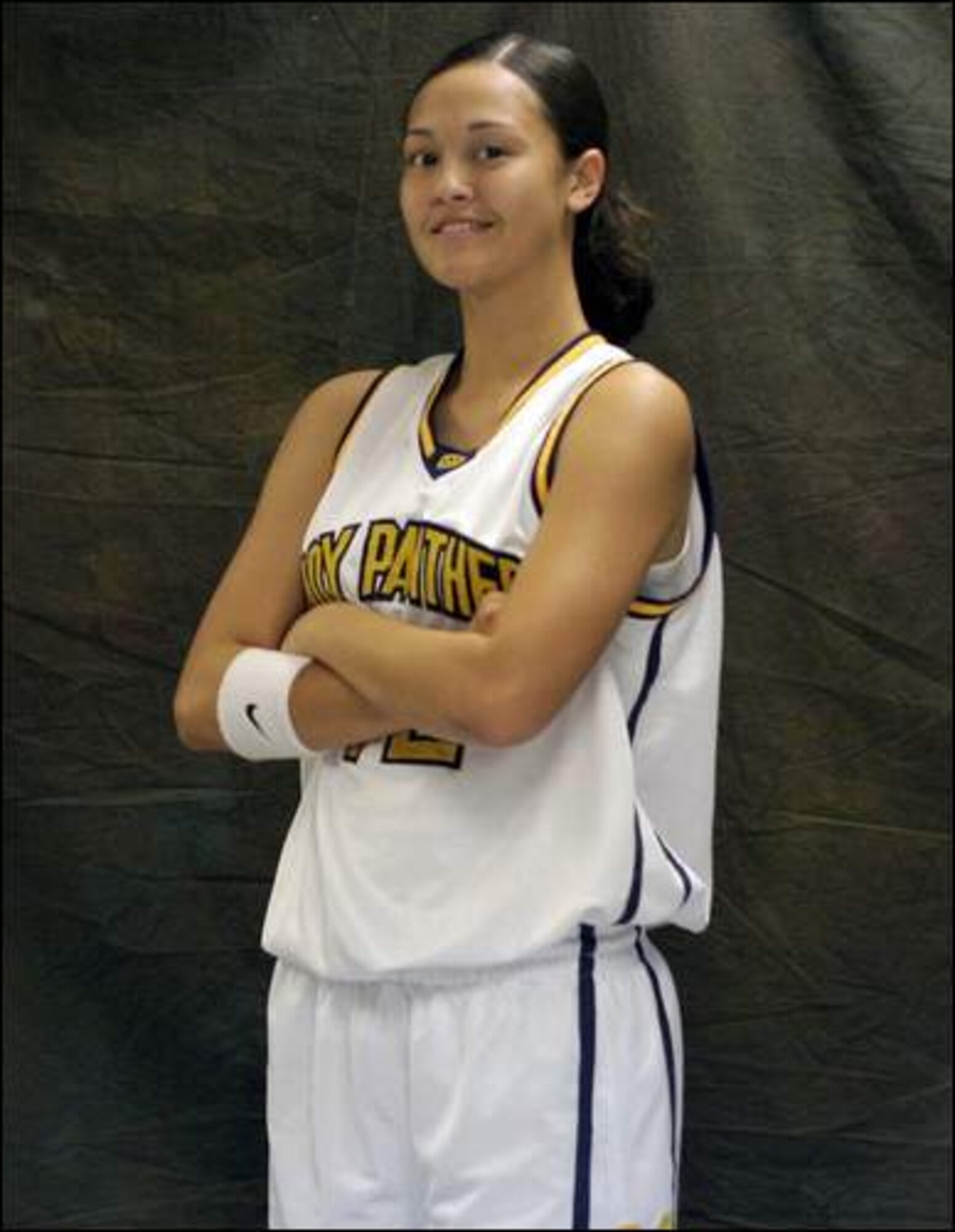 Guam High Panthers' Christina Sheaks was selected to the IIAAG Girls' Basketball League coaches' All-Island first team. (Photo by Eric Palacios/Pacific Daily News)  This photo was published with the permission of the publisher of the Pacific Daily News, Guam. Any republication of this photo without the explicit permission of the Pacific Daily News is in violation of federal copyright laws.
             