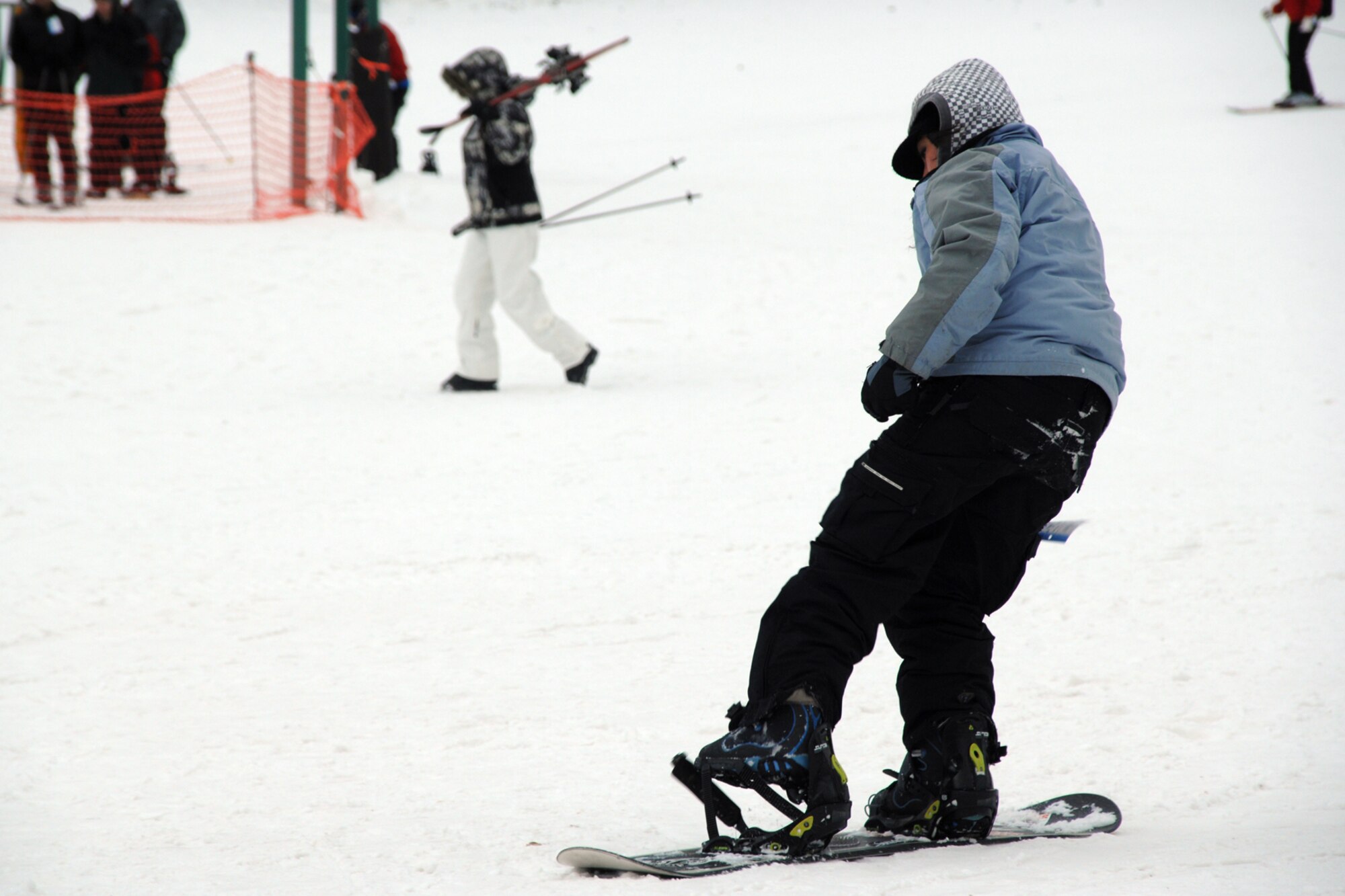 A Ruidoso resident approaches the bottom of a hill at a Ruidoso ski resort. Ruidoso and its surrounding areas, also, offer tubing, fishing, horseracing, golfing, biking, hiking and many other activitieis for all interests and tastes. (U.S. Air Force photo/Airman 1st Class Jamal D. Sutter)