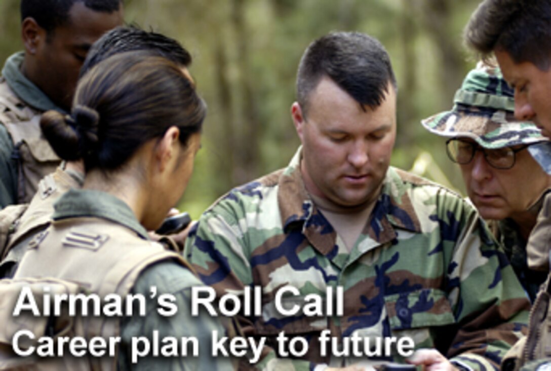 This week's Airman's Roll Call focuses on a planning tool Airmen can use to take control of their Air Force careers. (U.S. Air Force graphic/Mike Carabajal) 
