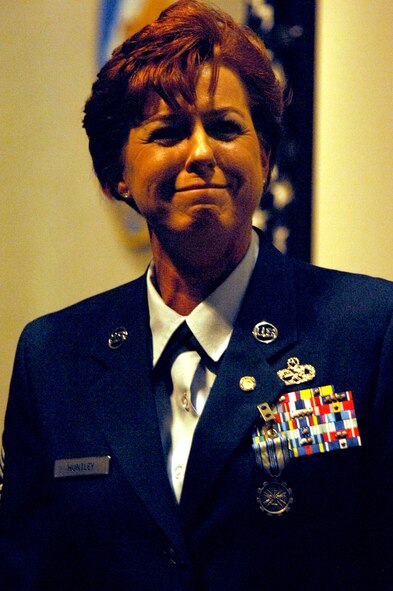 DYESS AFB, Texas - Chief Master Sgt. Debra Huntley Retires after 30 years of service in the Air Force Jan. 4. Chief Huntley was the 317th Airlift Group superintendent. (U.S. Air Force Photo Airman Stephen Reyes)