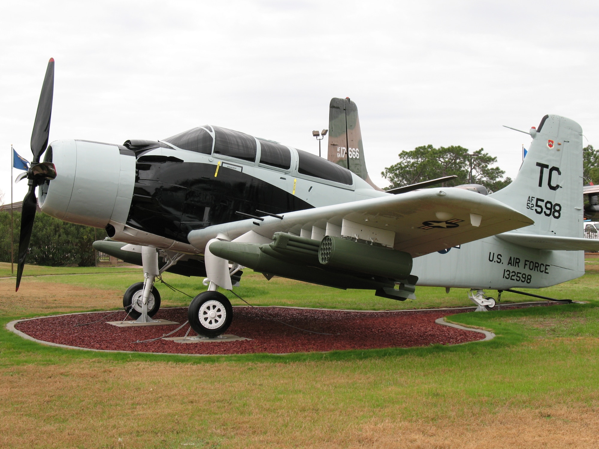 A-1E 52-132598 Skyraider, Memorial Air Park, Hurlburt Field, FL