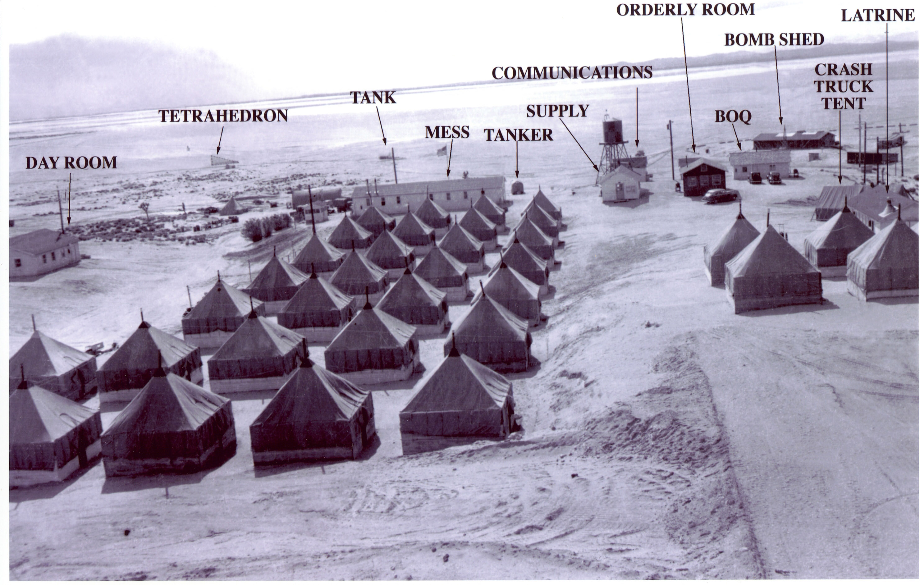 Encampment on Rogers Dry Lake