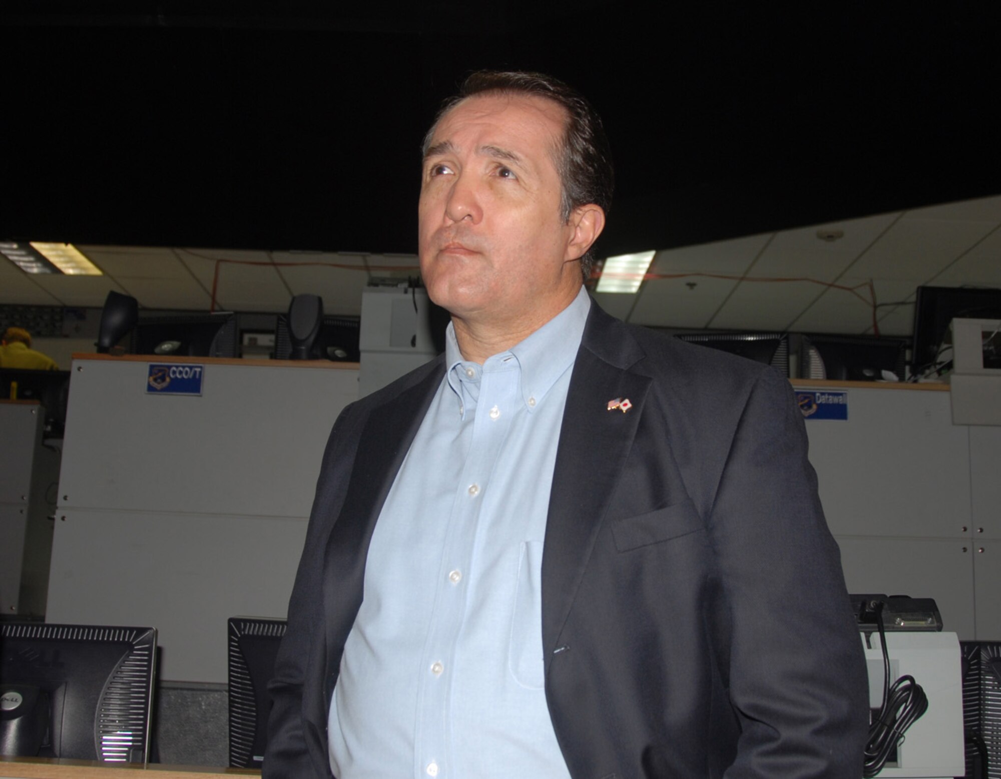 OSAN AIR BASE, Republic of Korea—Rep. Trent Franks (R-AZ) listens to an operations briefing inside the Korean Combat Operations Intelligence Center during a U. S. Congressional delegation visit to Osan Air Base, January 11-12, 2008.  (U.S. Air Force photo by Senior Airman Chad Strohmeyer)