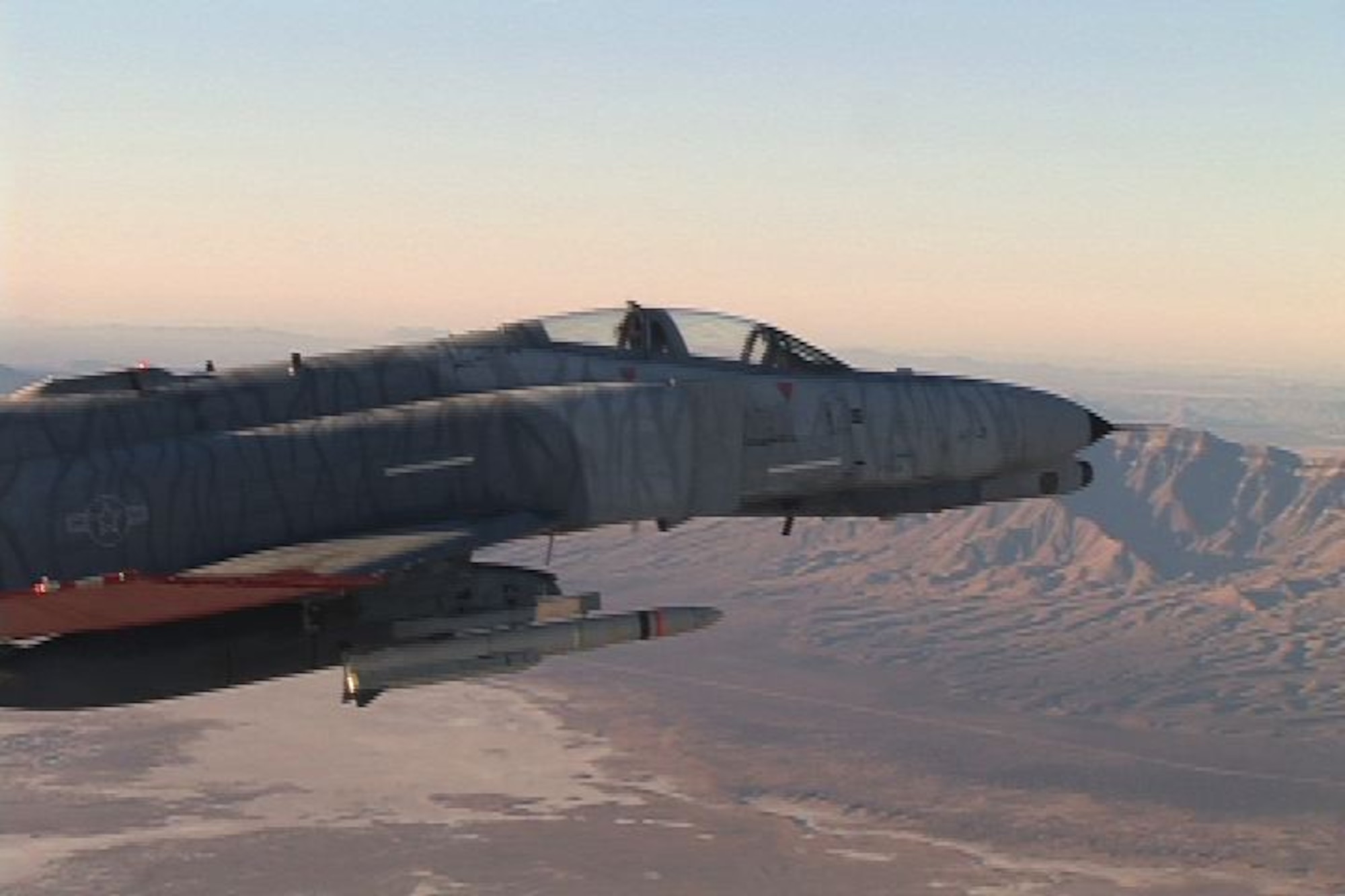 The QF-4 drone prepares to launch a missile over White Sands Missile Range, N.M. on Jan. 09, 2008. This was the first air to ground missile fired off the unmanned drone. (U.S. Air Force photo courtesy of Det 1, 82 ATRS)
