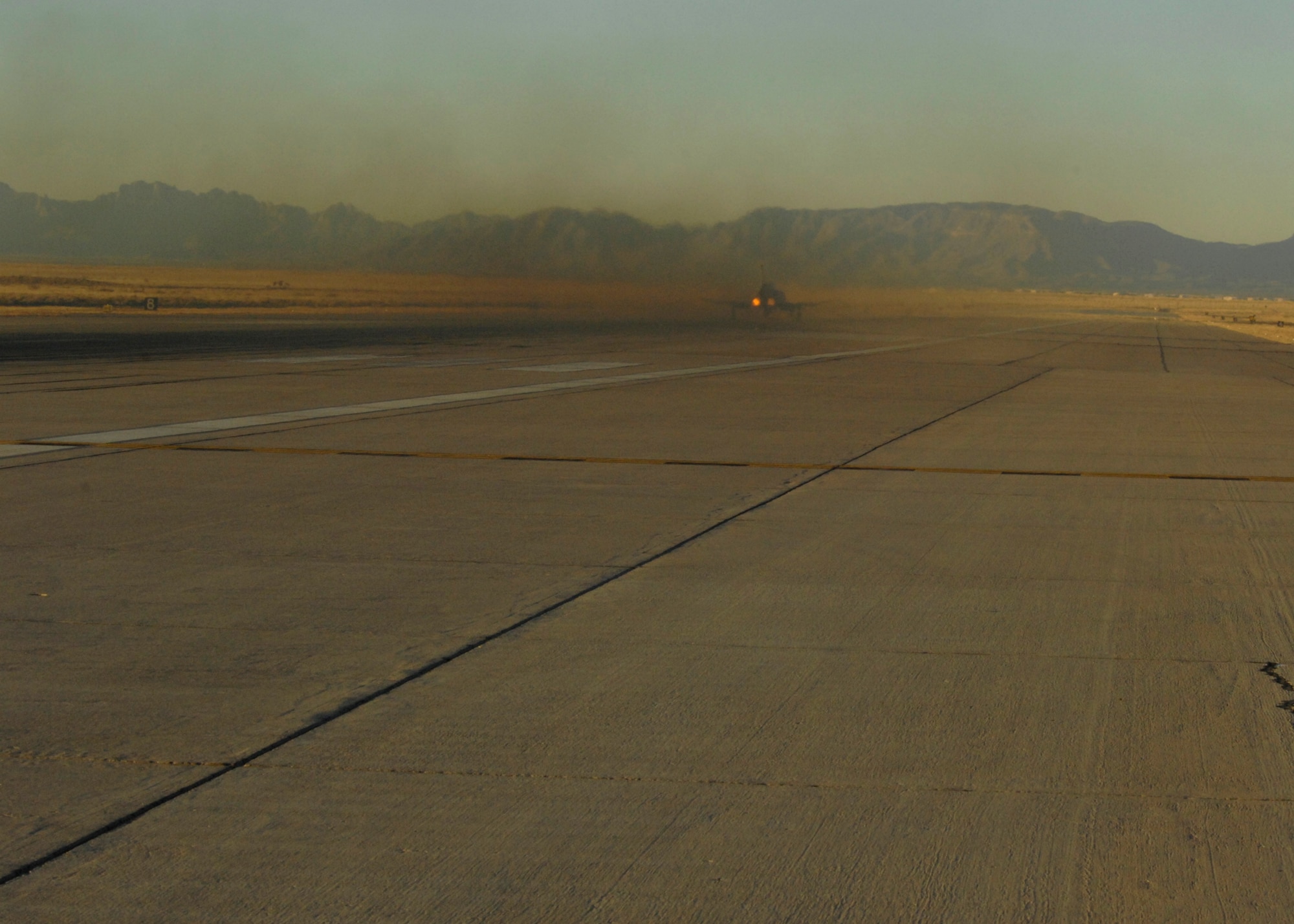 The QF-4 drone launches on Holloman Air Force Base, N.M. on Jan. 09, 2008. This was the first air to ground missile fired off the unmanned drone. (U.S. Air Force photo/Airman 1st Class Rachel A. Kocin)