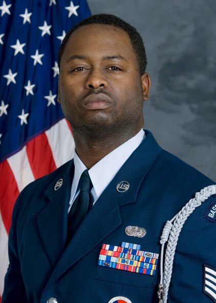 Staff Sergeant Deonadre Ware is the 2007 Honor Guard member of the Year. (U.S, Air Force photo by Senior Airman Schelli Jones) 