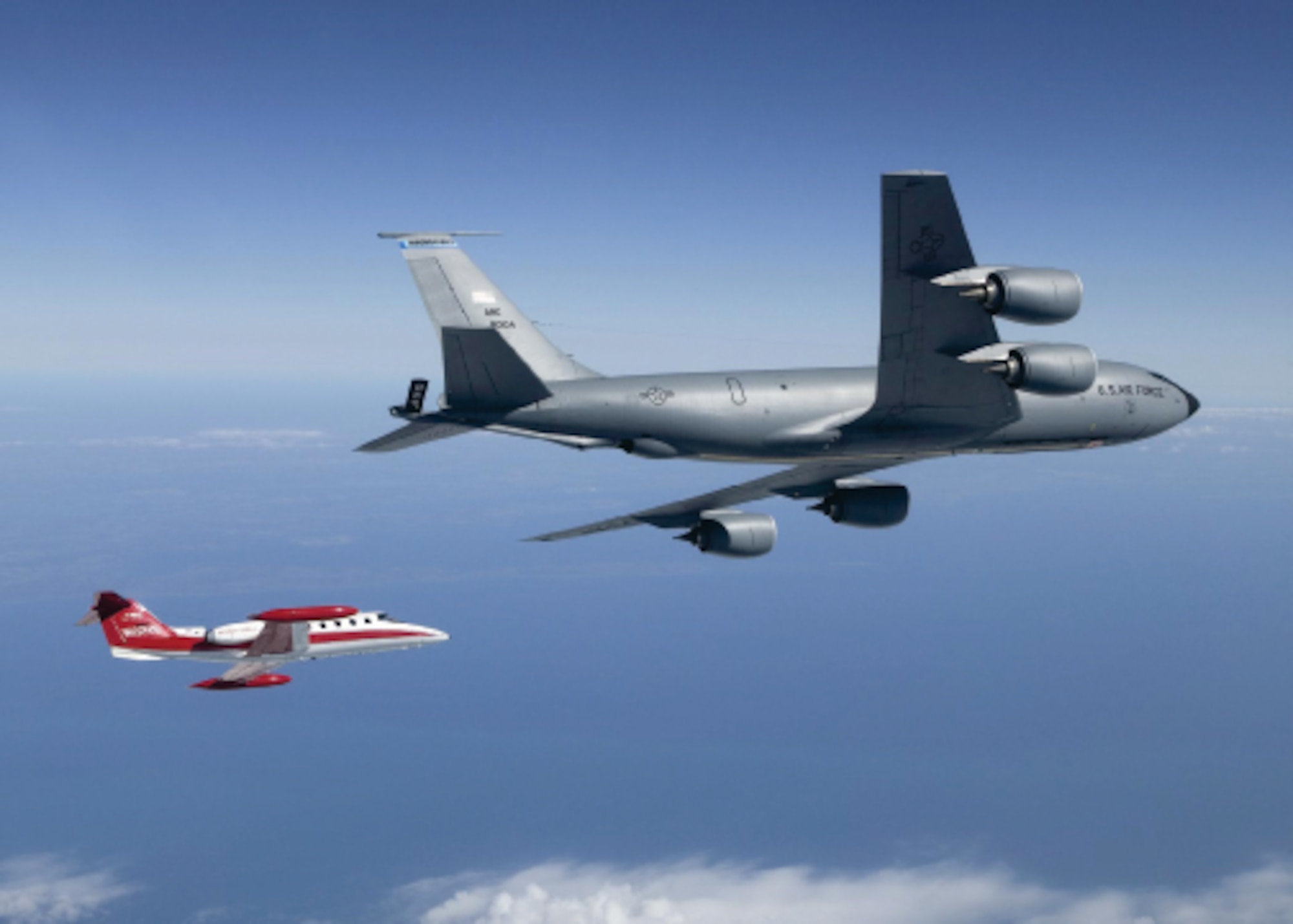 Automated aerial refueling flight test
