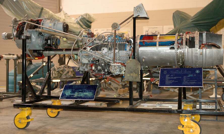 YOUNGSTOWN AIR RESERVE STATION, Ohio — The 910th Maintenance Squadron has a working cutaway of a C-130 aircraft engine. The model is used not only for training, but also to show the average person the inner-workings of a turboprop aircraft engine. U.S. Air Force photo/Tech. Sgt. Dennis Kilker Jr.