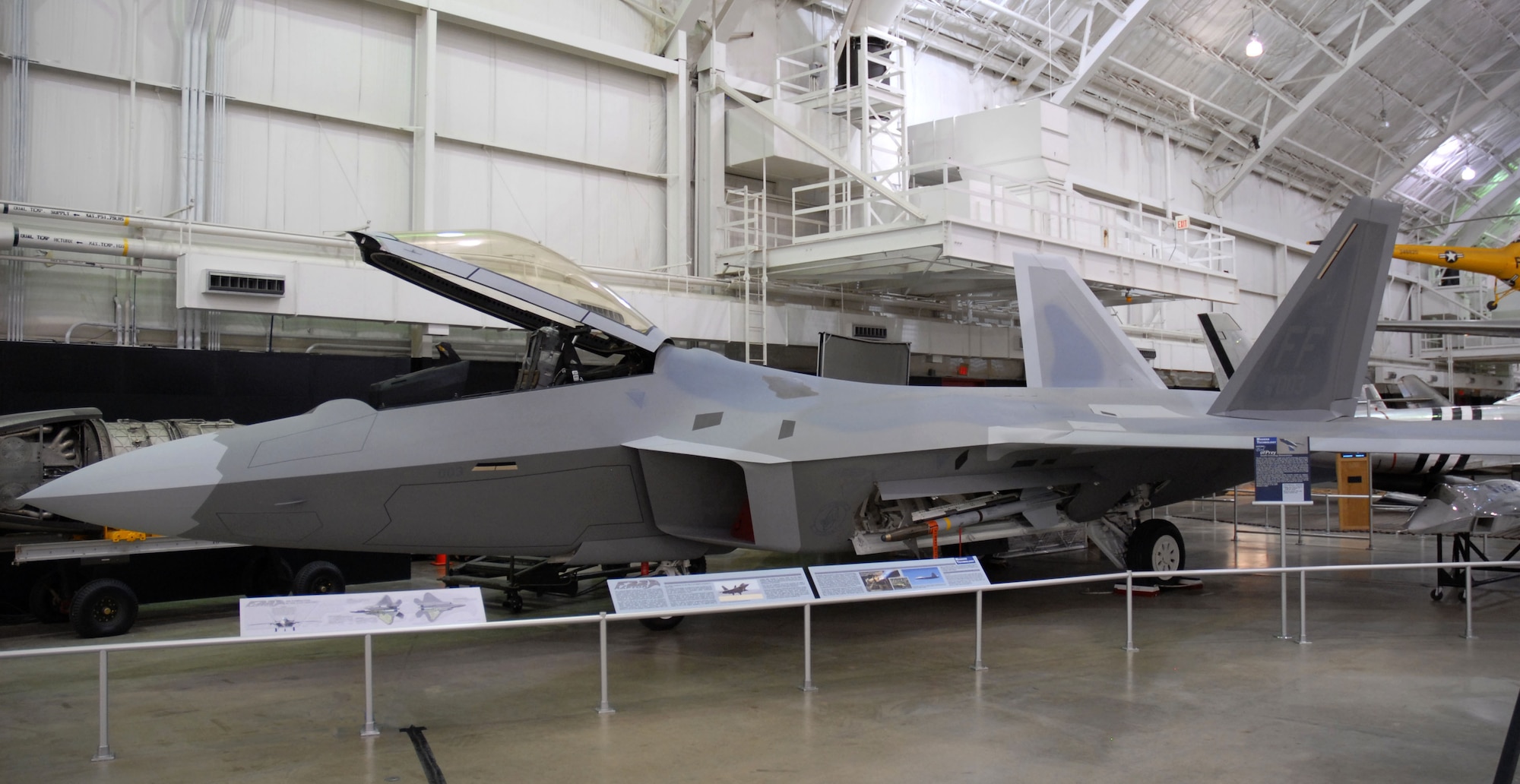 DAYTON, Ohio - Lockheed Martin F-22A Raptor at the National Museum of the U.S. Air Force. (U.S. Air Force photo)