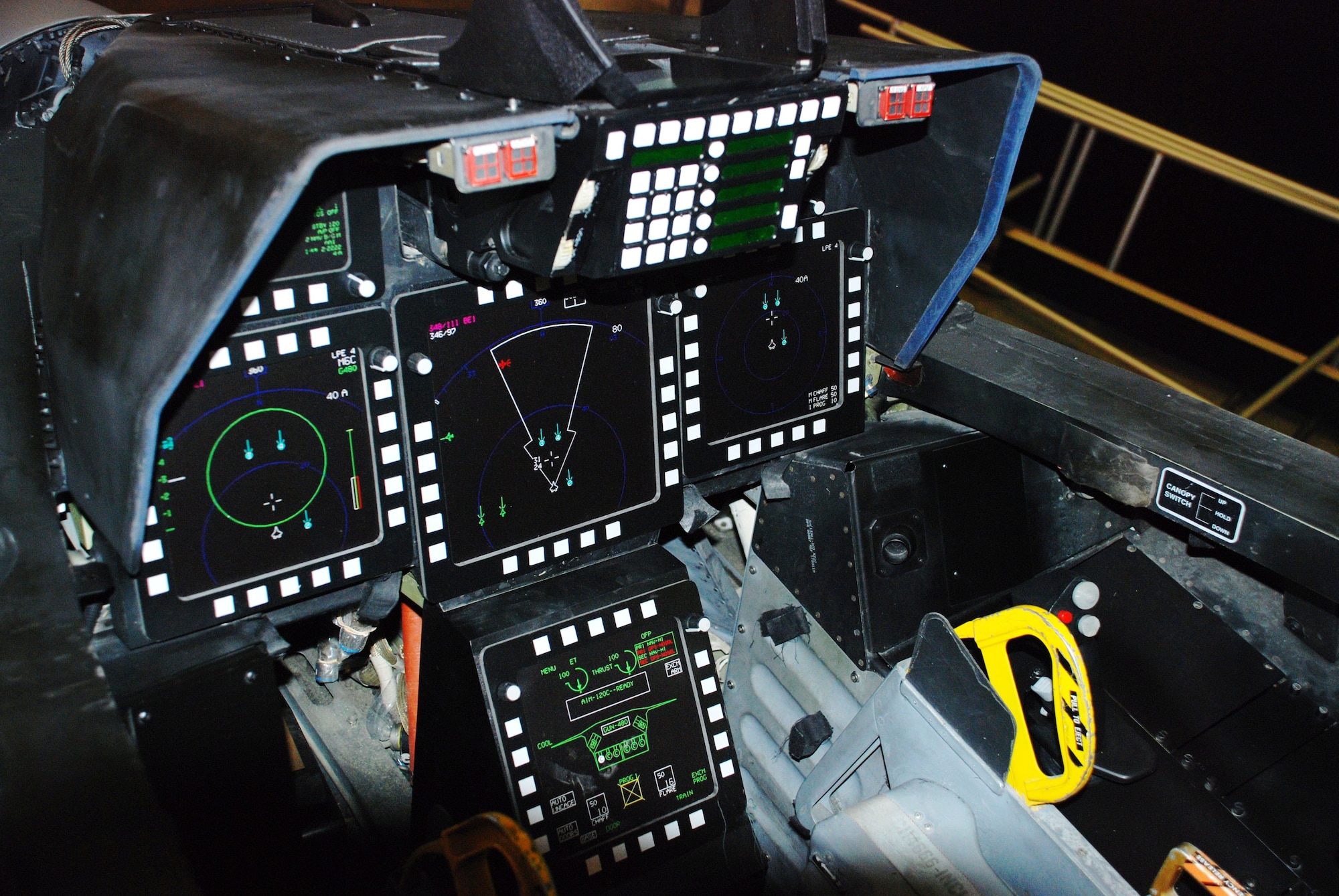 DAYTON, Ohio - Lockheed Martin F-22A Raptor cockpit at the National Museum of the U.S. Air Force. (U.S. Air Force photo)