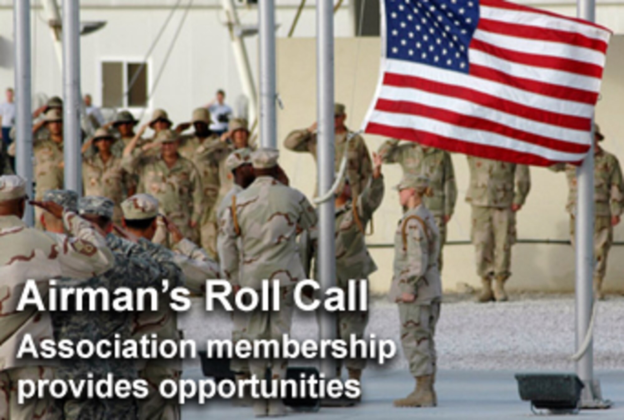 This week's Airman's Roll Call focuses on the benefits of membership in professional military associations. (U.S. Air Force graphic/Mike Carabajal) 
