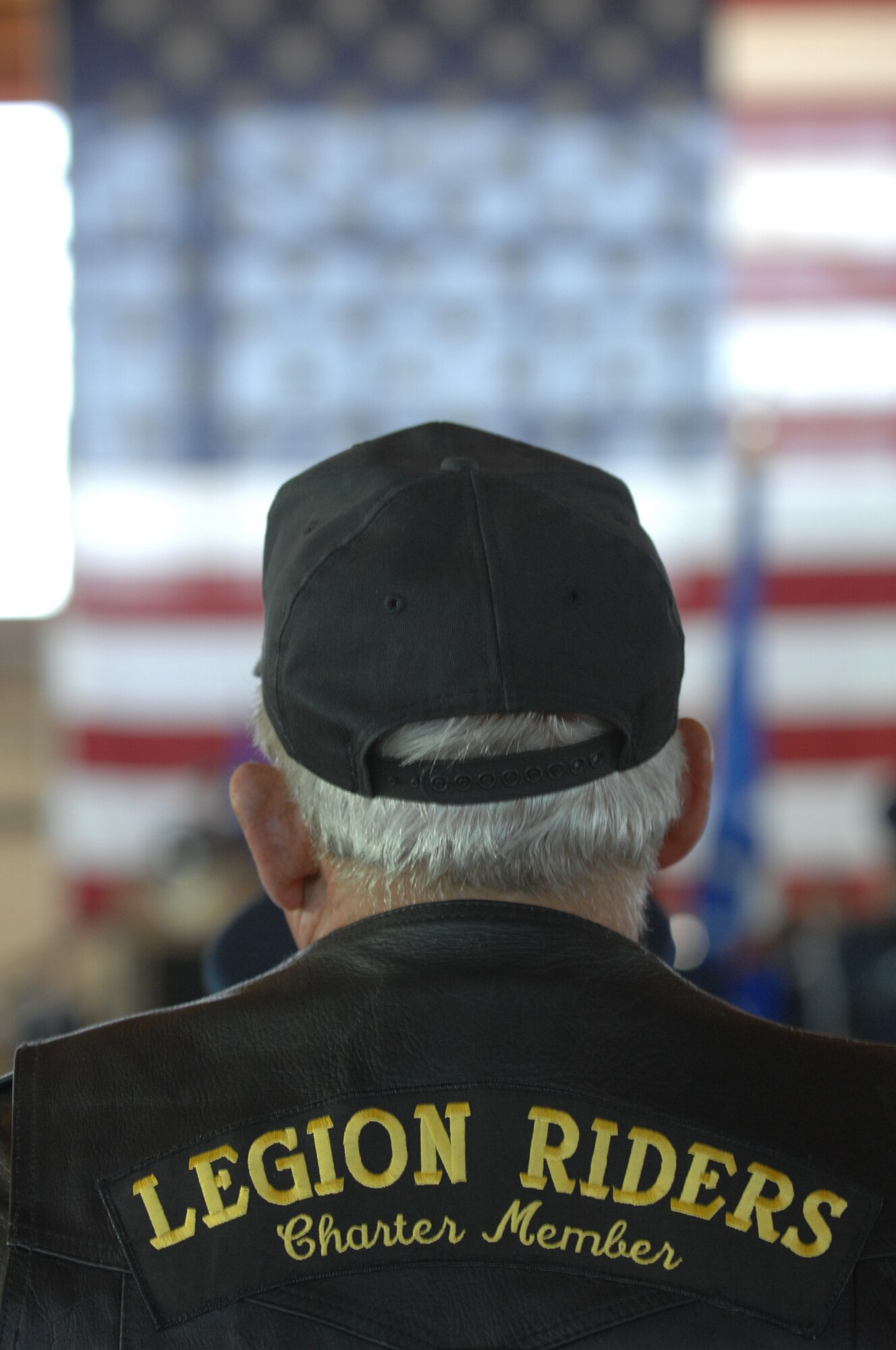 A member of the Veteran of Foreign Wars, attends the 49th Fighter Wing change of command ceremony Jan. 11, 2008, at Holloman Air Force Base, N.M. The ceremony was attended by members of Team Holloman and visitors from Alamogordo, White Sands and Las Cruces, N.M., and Fort Bliss, Texas.
(U.S. Air Force photo/Senior Airman Anthony Nelson Jr)

