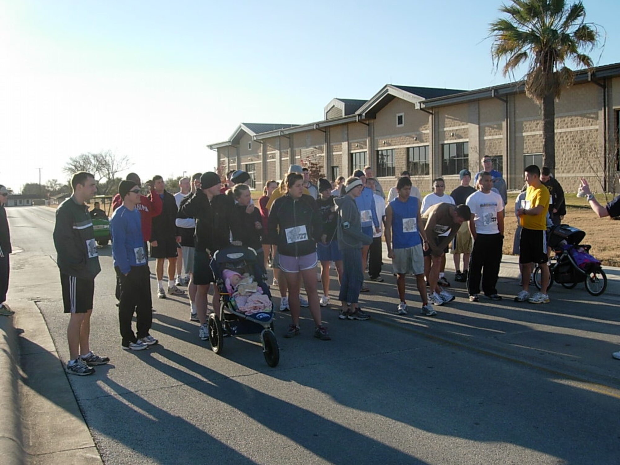 LAUGHLIN AIR FORCE BASE, Texas- More than 50 people showed up to participate in Laughlin's annual 5K fun run/race.  The event is one of the many ways the Lasano Fitness Center keeps Laughlin members fit to fight.  (U.S. Air Force photo by Lauren Koether) 
