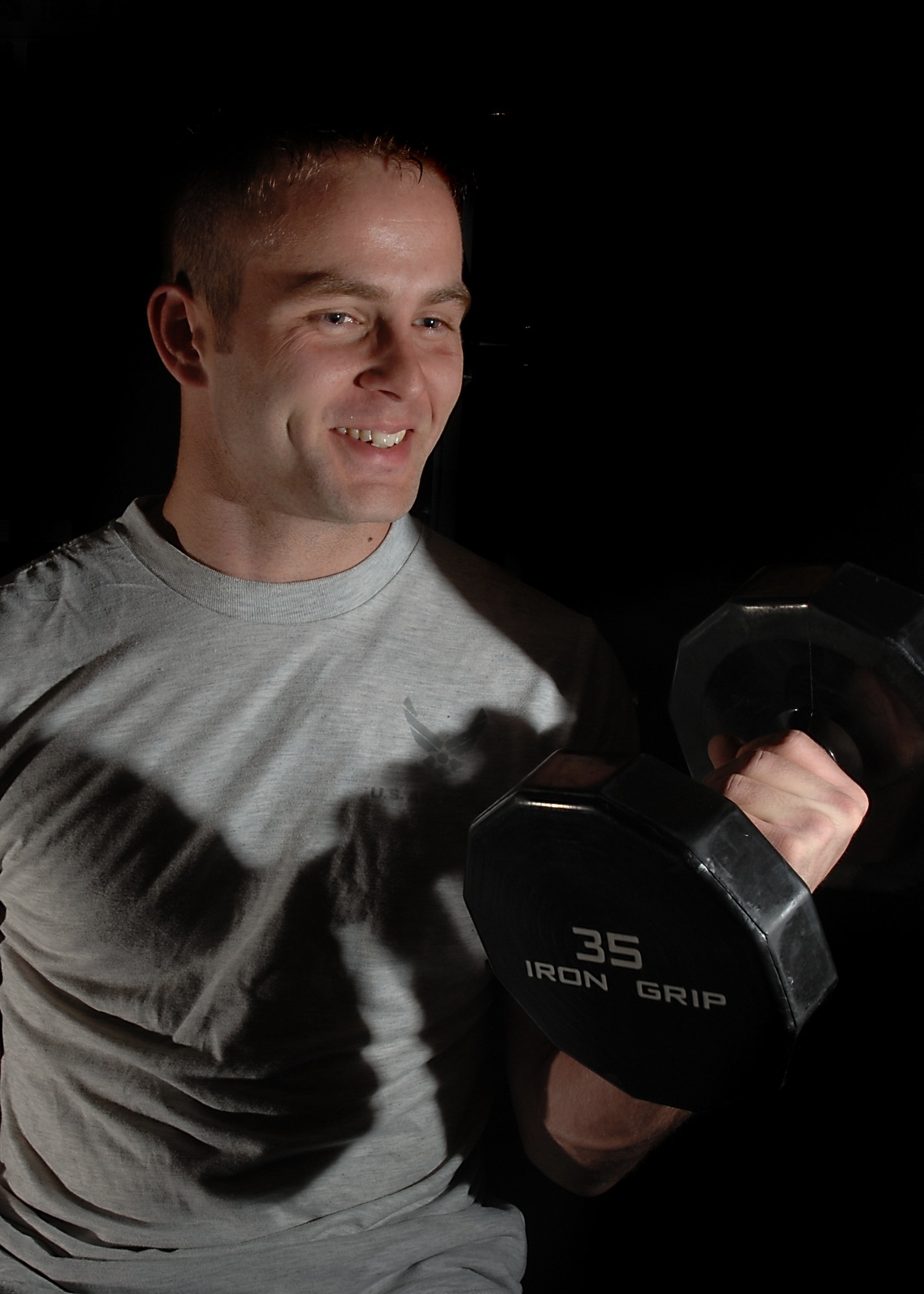 MOODY AIR FORCE BASE, Ga. -- Airman 1st Class Martin Crittendon is fit to fight. (U.S. Air Force photo by Airman 1st Class Brittany Barker)