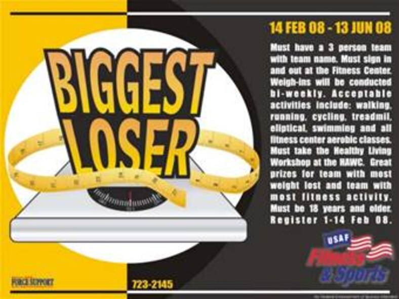 MINOT AIR FORCE BASE, N.D. -- Biggest Loser Contest.
