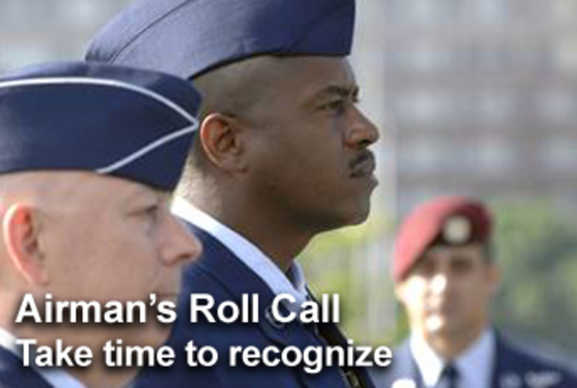 This week's Airman's Roll Call focuses on ways to recognize Airmen and their accomplishments. (U.S. Air Force graphic/Mike Carabajal) 