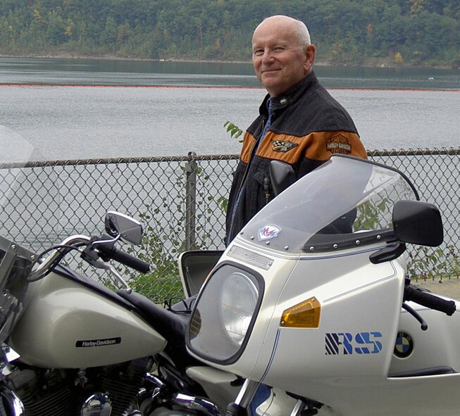 KINZUA DAM AND ALLEGHENY RESERVOIR, Pa. – An avid motorcyle rider, one of Vern's favorite ways to pass the time was taking relaxing rides on his bike with family and friends. U.S. Air Force/Courtesy Photo