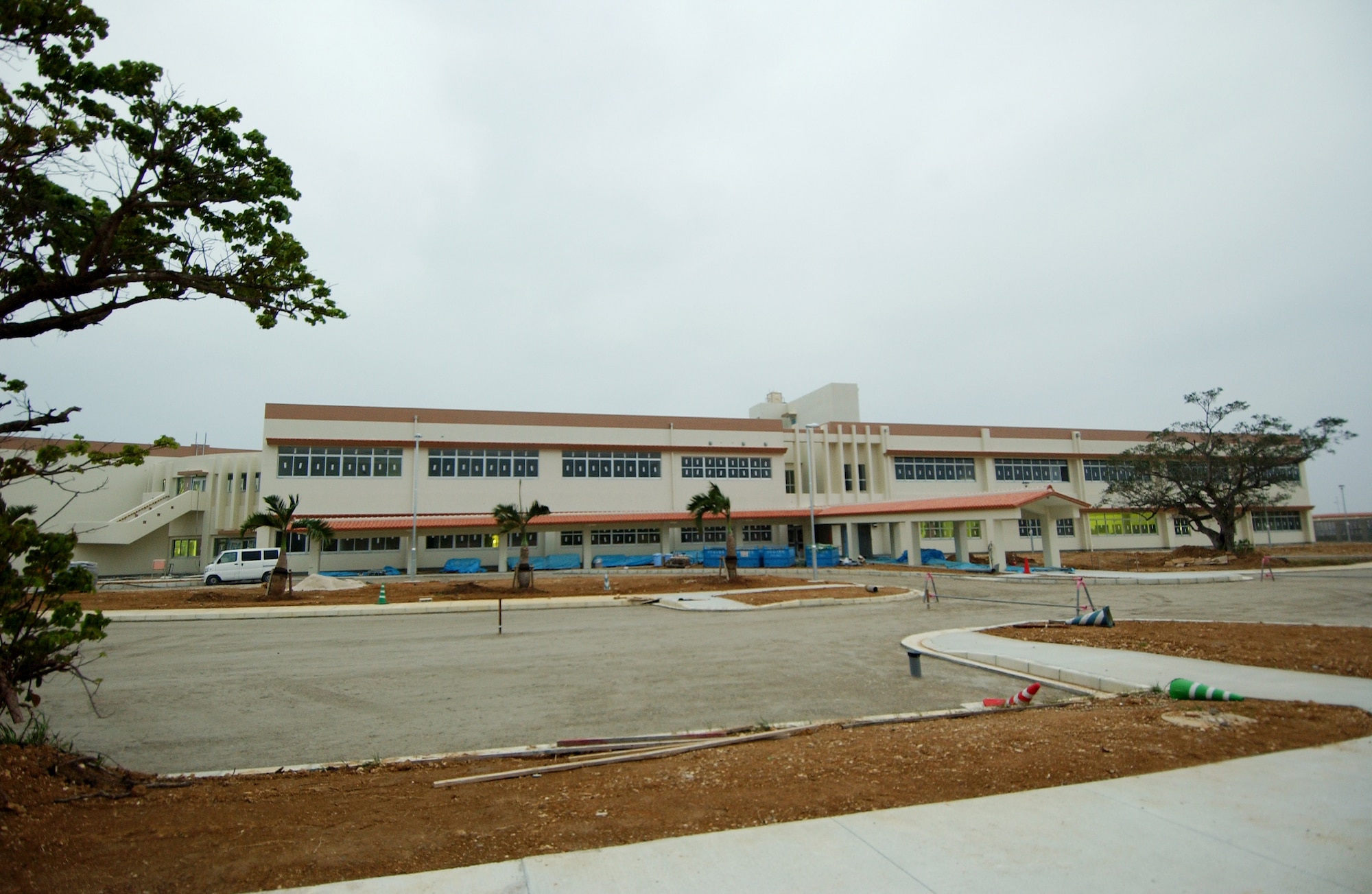 The Ryukyu Middle School is being constructed under the Japanese Facilities Improvement Program at Kadena Air Base. The new middle school will accomodate 500-600 students sixth through eighth-grade students and should be open in August.
(U.S. Air Force photo/Tech. Sgt. Rey Ramon)