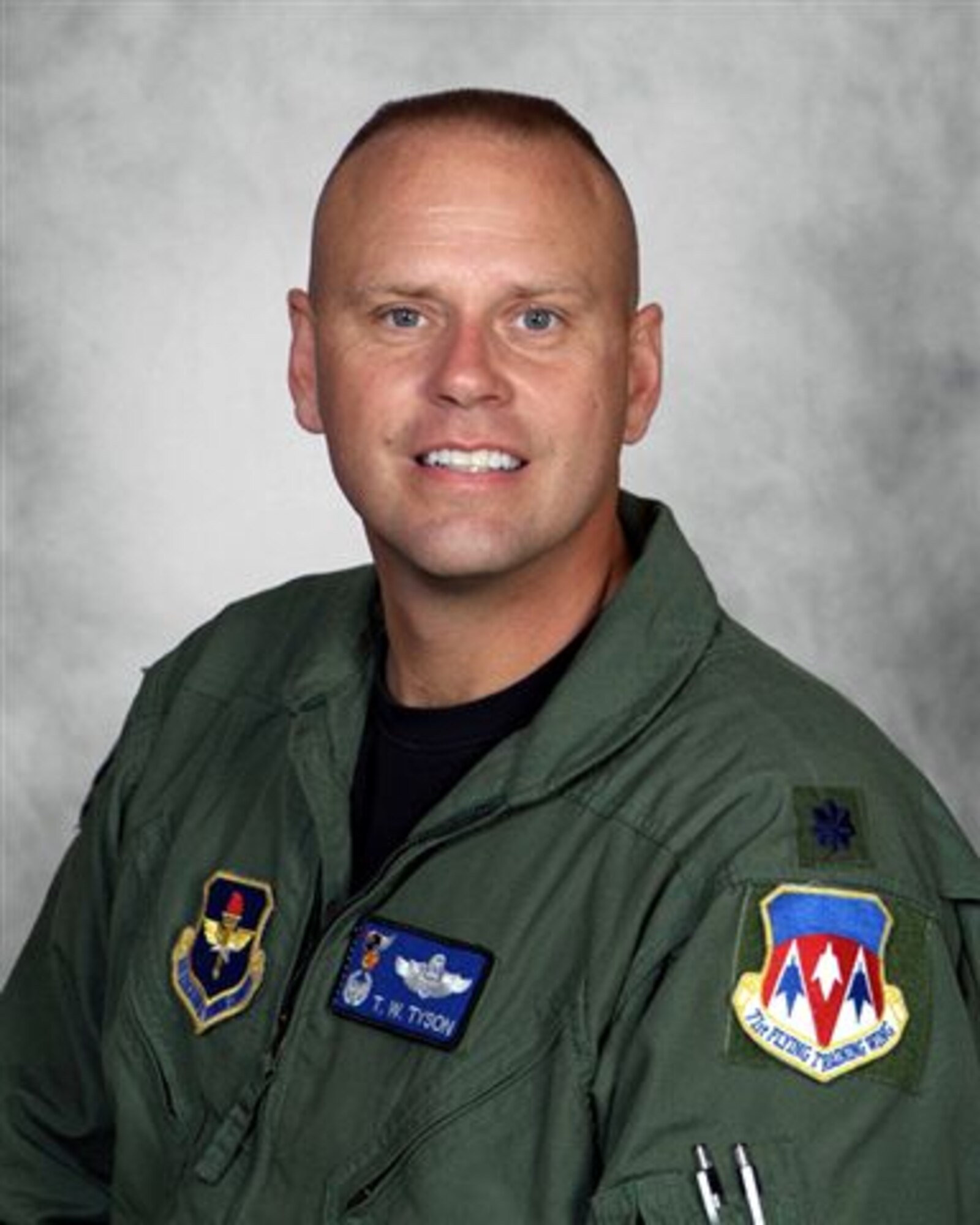 Lt. Col. Thomas W. Tyson, Commander of the 3rd Fighter Training Squadron (U.S. Air Force photo)