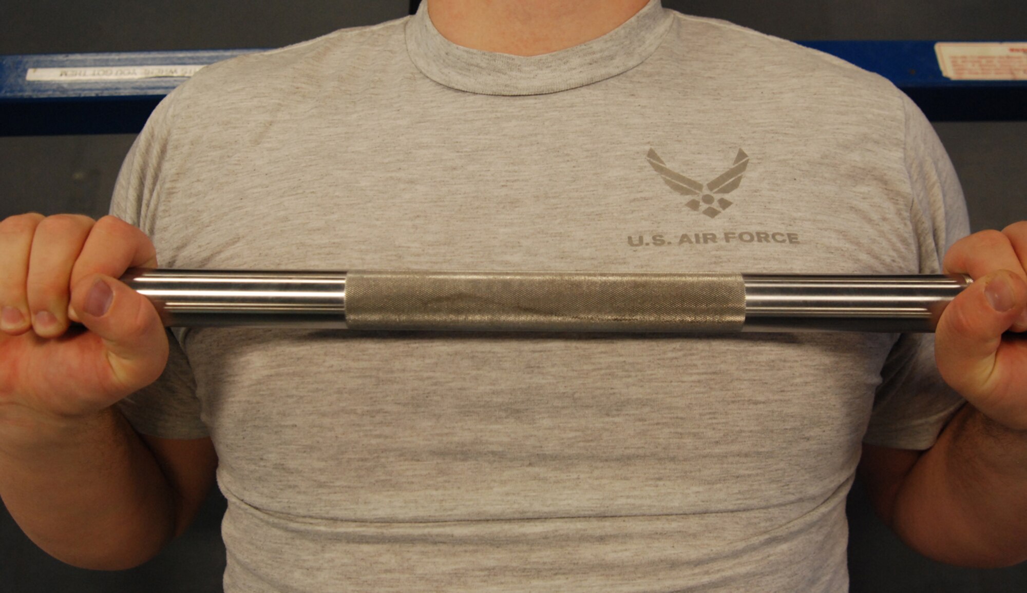 MCCONNELL AIR FORCE BASE, Kan. -- According to the Center for Disease Control and Prevention, the key to making muscles stronger is working them against resistance, whether that is from weights or gravity. If people want to gain muscle strength, they can try exercises such as lifting weights or rapidly taking the stairs. The Health and Wellness Center provides people with the proper education to improve or maintain a healthy lifestyle. (Photo by Airman 1st Class Jessica Lockoski)