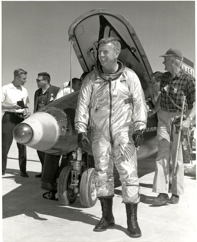 Joe Walker, a test pilot from NASA