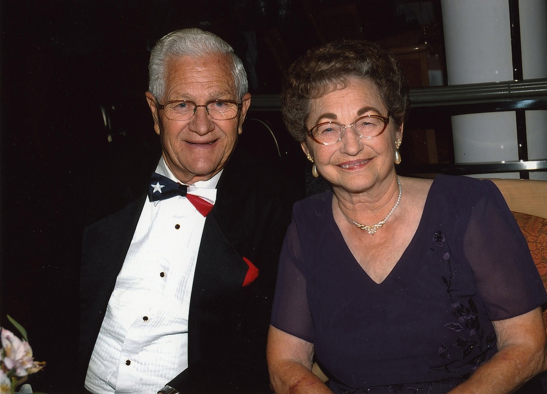 Bill Ward and his wife of 55 years, Lu, on a recent cruise. Mr. Ward will retire Jan. 31 following 24 years of Civil Service and a 33-year enlisted career in which he became one of the service's first chief master sergeants. (Courtesy photo)  