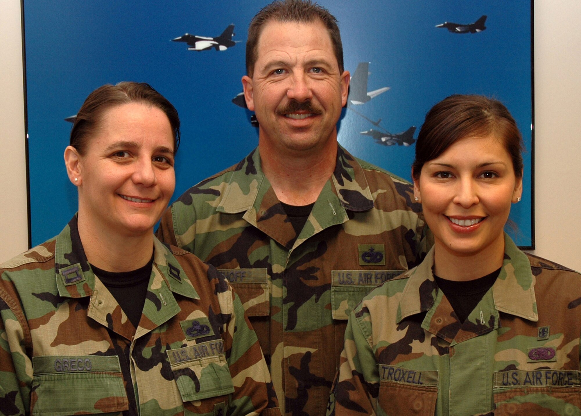 The 940th Air Refueling Wing Equal Opportunity office positively engages all Airmen in the pursuit of equal opportunity through day-to-day actions and various EO programs. The Air Force Reserve office at Beale Air Force Base, Calif. is staffed by Capt. Ellen Greco, chief, Master Sgt. Lee Imhoff and Staff Sgt. Sonja Troxell. (U.S. Air Force photo/Maj. Robert Couse-Baker)