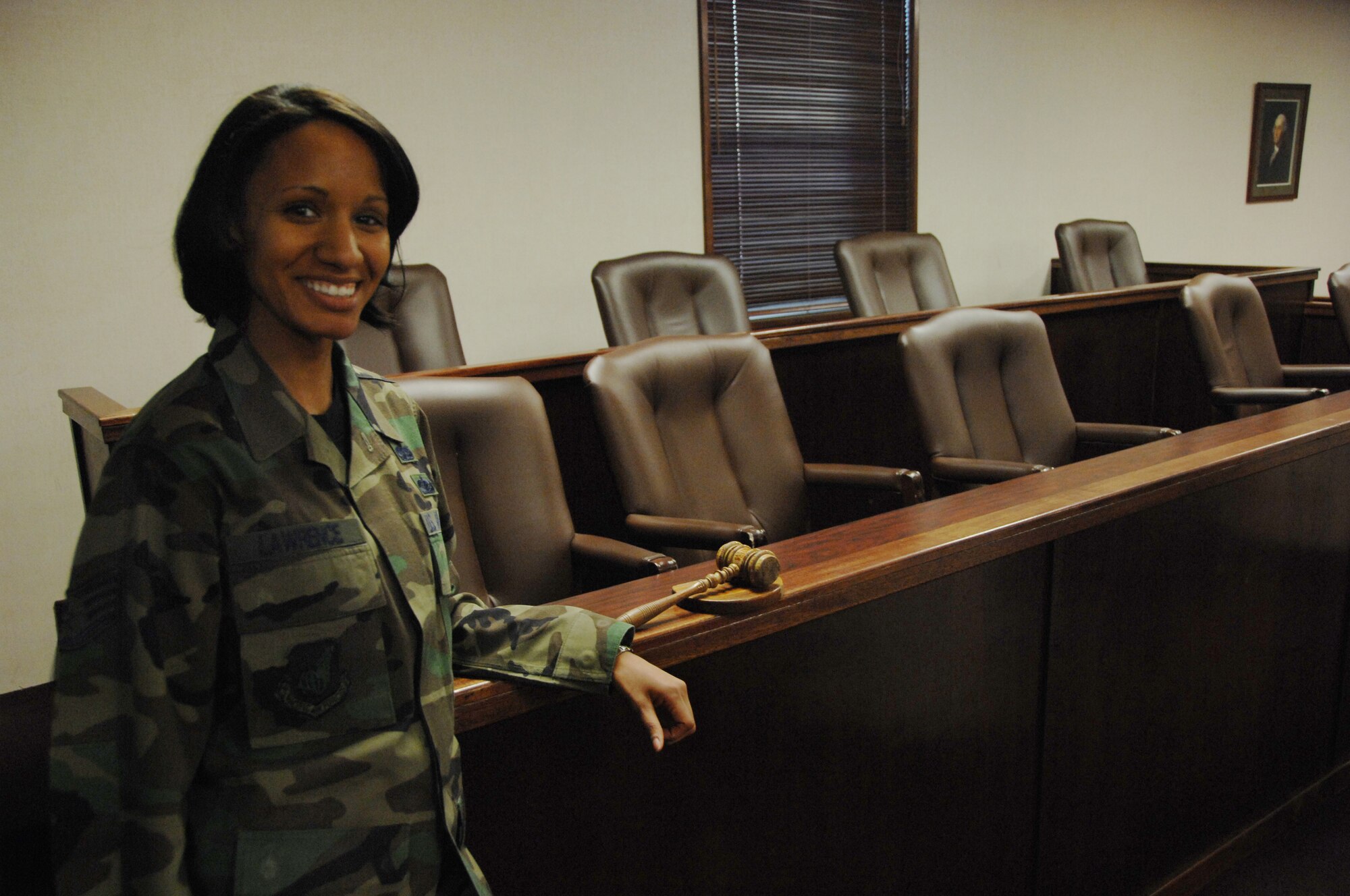 EIELSON AIR FORCE BASE, Alaska--Staff Sgt. Kimberly Lawrence, 354th Fighter Wing Legal Office military justice paralegal is the Hall of Fame nominee for the week of Feb. 1 to 7. (U.S. Air Force photo by Airman 1st Class Christopher Griffin)
