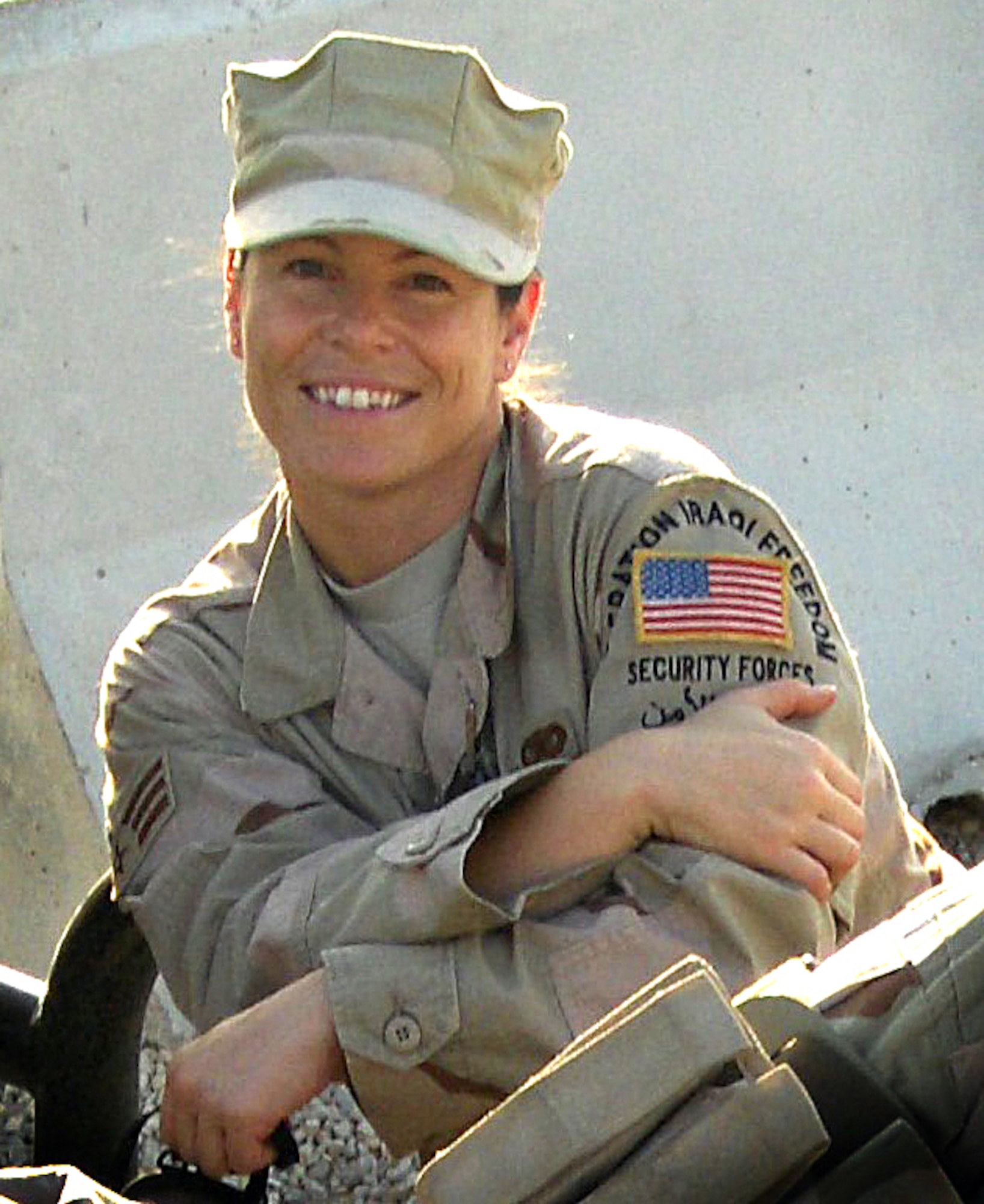 Air Force Reserve Senior Airman Diane Lopes was chosen to attend President Bush's State of the Union address Jan. 28 as one of the military representatives.  Airman Lopes was wounded during a rocket attack Sept. 21 while deployed to Kirkuk Air Base, Iraq. She is a security forces specialist with the 920th Rescue Wing at Patrick Air Force Base, Fla.  (Courtesy photo) 