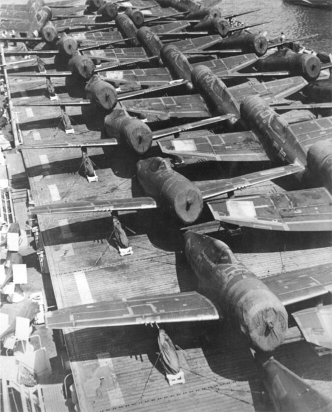 P-47s on deck