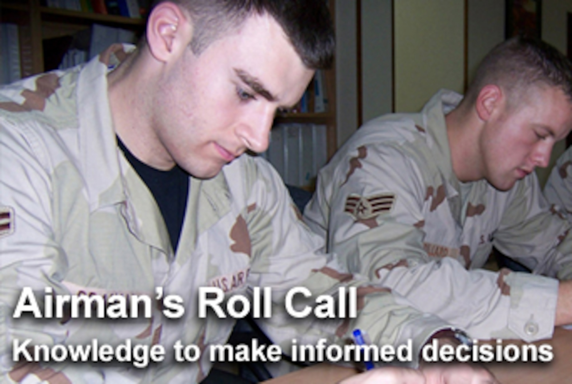 This week's Airman's Roll Call focuses on Airmen having knowledge of pay and benefits to be better prepared to make decisions about their Air Force career. (U.S. Air Force graphic/Mike Carabajal) 