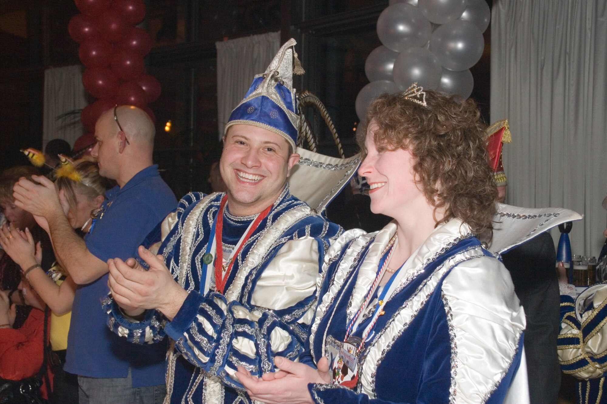 PIESPORT, Germany -- Senior Airman Vito Cipolla, 52nd Medical Support Squadron, celebrates the beginning of carnival season. He has been named the Piesport Prince of Carnival. See Airman Cipolla in full carnival costume and join in with the celebration Feb. 2 at the Piesport Moselhalle. The event starts a little after 8 p.m. (Photo by Thomas Steinmetz) 