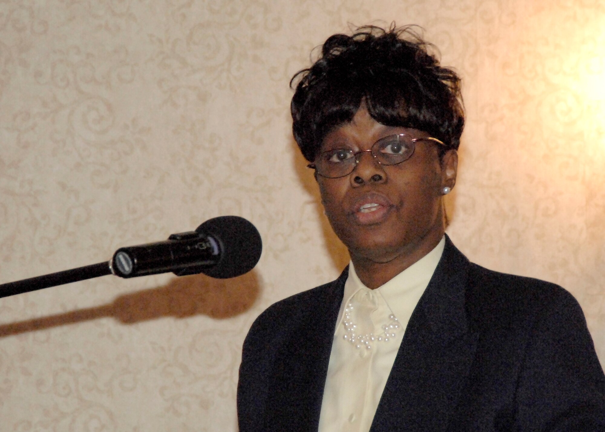 Dr. Wanda Austin, president and chief executive officer of The Aerospace Corporation, was the featured speaker at the annual Martin Luther King Day luncheon, Jan. 30. (Photo by Lou Hernandez)
