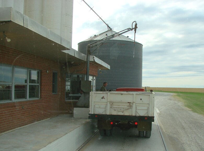 After initally harvested, grain is weighed and measured for moisture content before being stored in a grain elevator. (U.S. Air Force photo by 2nd Lt. Agneta Murnan)