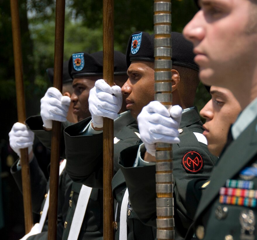 Pinelawn Cemetery, Farmingdale, N.Y.

Family, friends, New York State Troopers and members of 69th Infantry Regiment, the "Fighting 69th," came out to honor U.S. Army Specialist Anthony Mangano. SPC Mangano was killed in an ambush while on a convoy in Afghanistan. SPC Mangano is survived by his wife Tatiana. 

SPC Mangano, originally from Greenlawn, N.Y, rejoined the Army National Guard last year as part of the 101st Cavalry of the 69th Infantry Regiment. Mangano was 36 when he and three other Army Guardsmen were killed in action. Mangano is the 36th Long Islander who has been killed in Iraq or Afghanistan. 

(Official USAF Photo by Staff Sgt. David J. Murphy)
