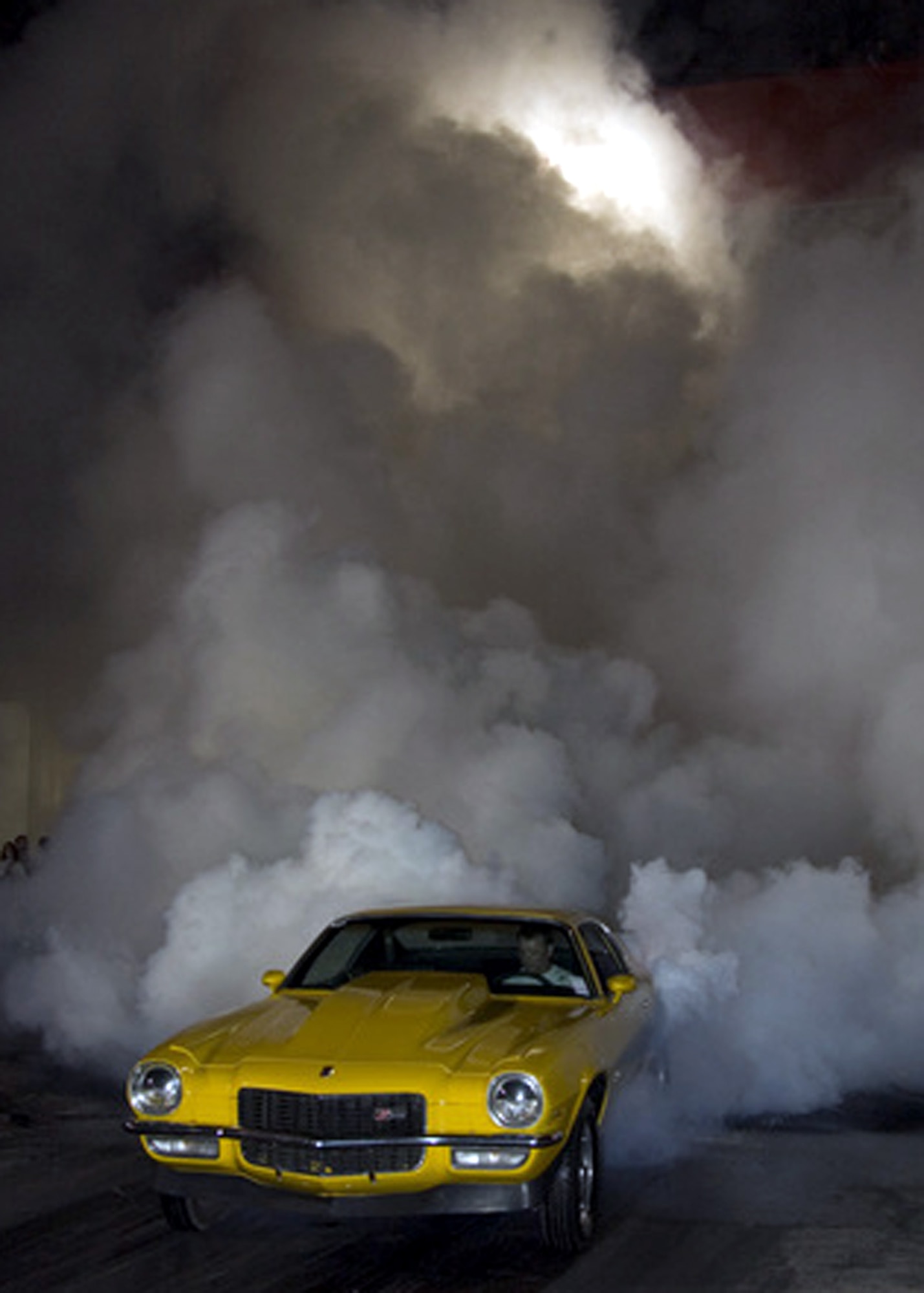 The Bristol burnout contest at Bristol Motor Speedway’s Street Warriorz night in Tennessee June 2 ensured everyone would remember the smell of burnt rubber. Recruiters of the 332nd Recruiting Squadron found the open drag race event provided a local crowd in the right age demographic and interests in science or fast machines. (U.S. Air Force photo) 