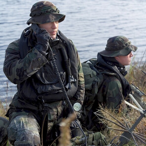Part of the elite special operations forces, combat controllers go through water training as part of their rigorous regimen. But some students at Keesler Air Force Base, Miss., got more than they bargained for recently when a pool with excessive chlorine made several of the Airmen sick. (USAF photo)