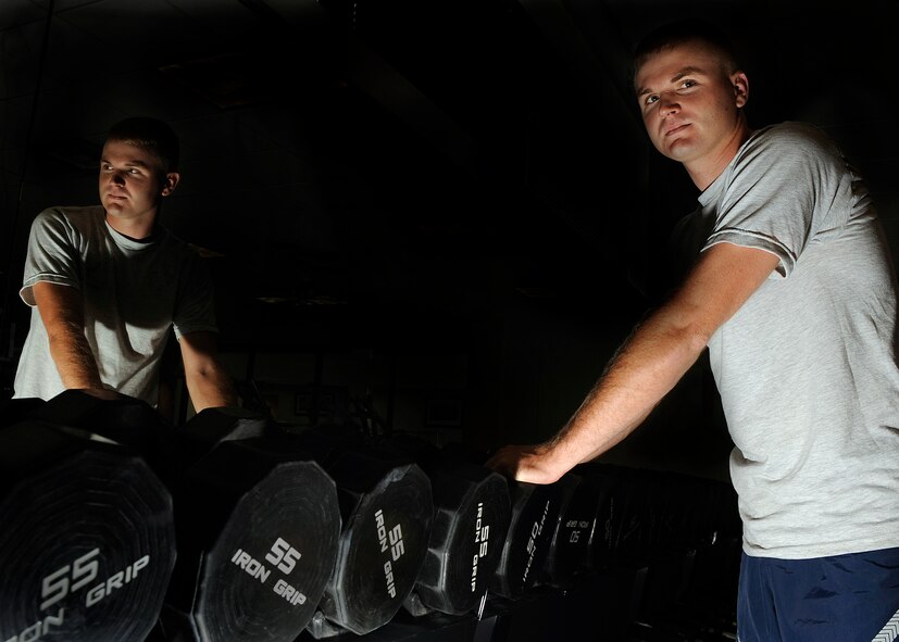 MOODY AIR FORCE BASE, Ga. -- Staff Sgt. Jonathan Christian is fit to fight. (U.S. Air Force photo by Airman 1st Class Brittany Barker)