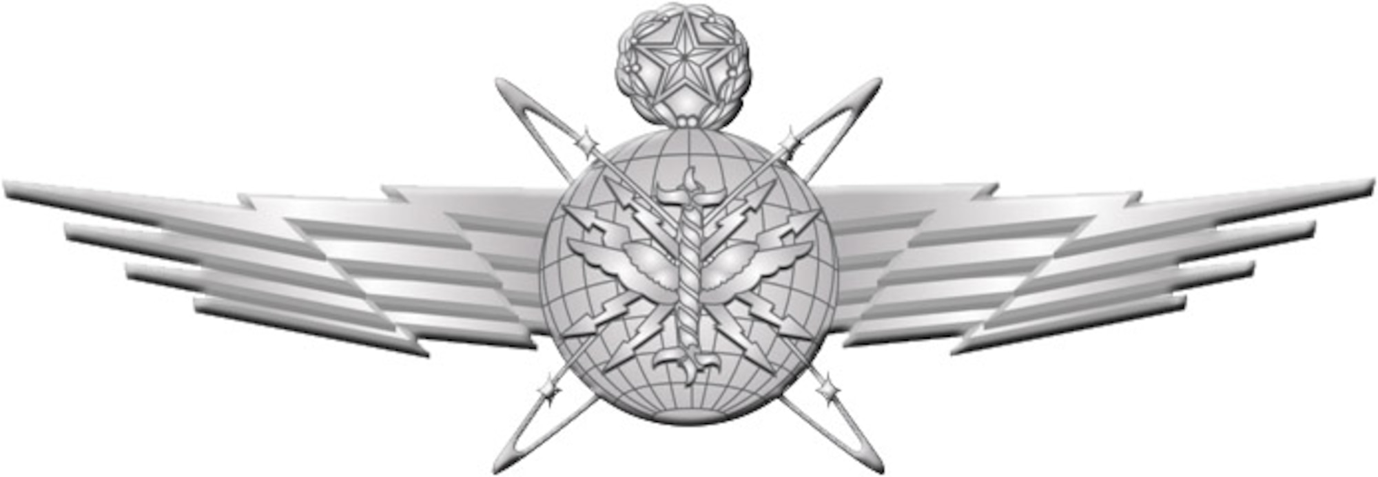 The proposed cyberspace operator badge. The wear criteria is still under review. 
