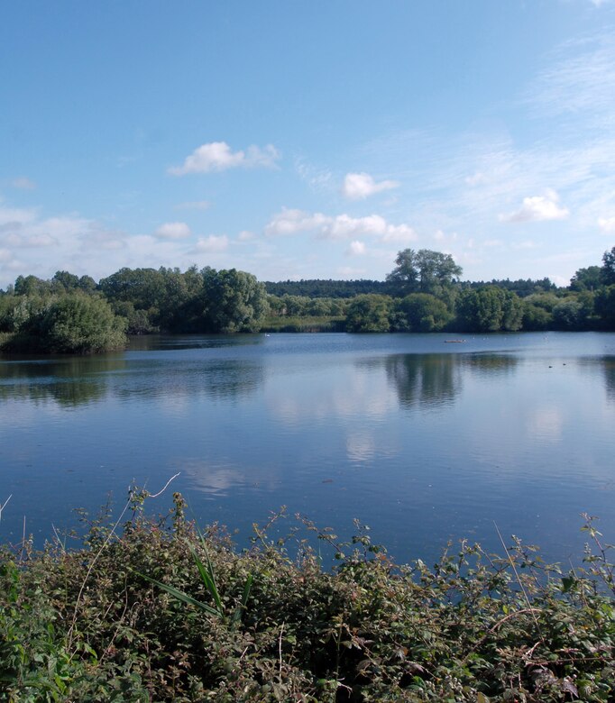 Visitors to Lackford Lakes can enjoy scenic views like this one from Bills Hide.  The reserve is situated just off the A-1101, about 10 miles from RAF Mildenhall. (U.S. Air Force photo by Judith Wakelam) 