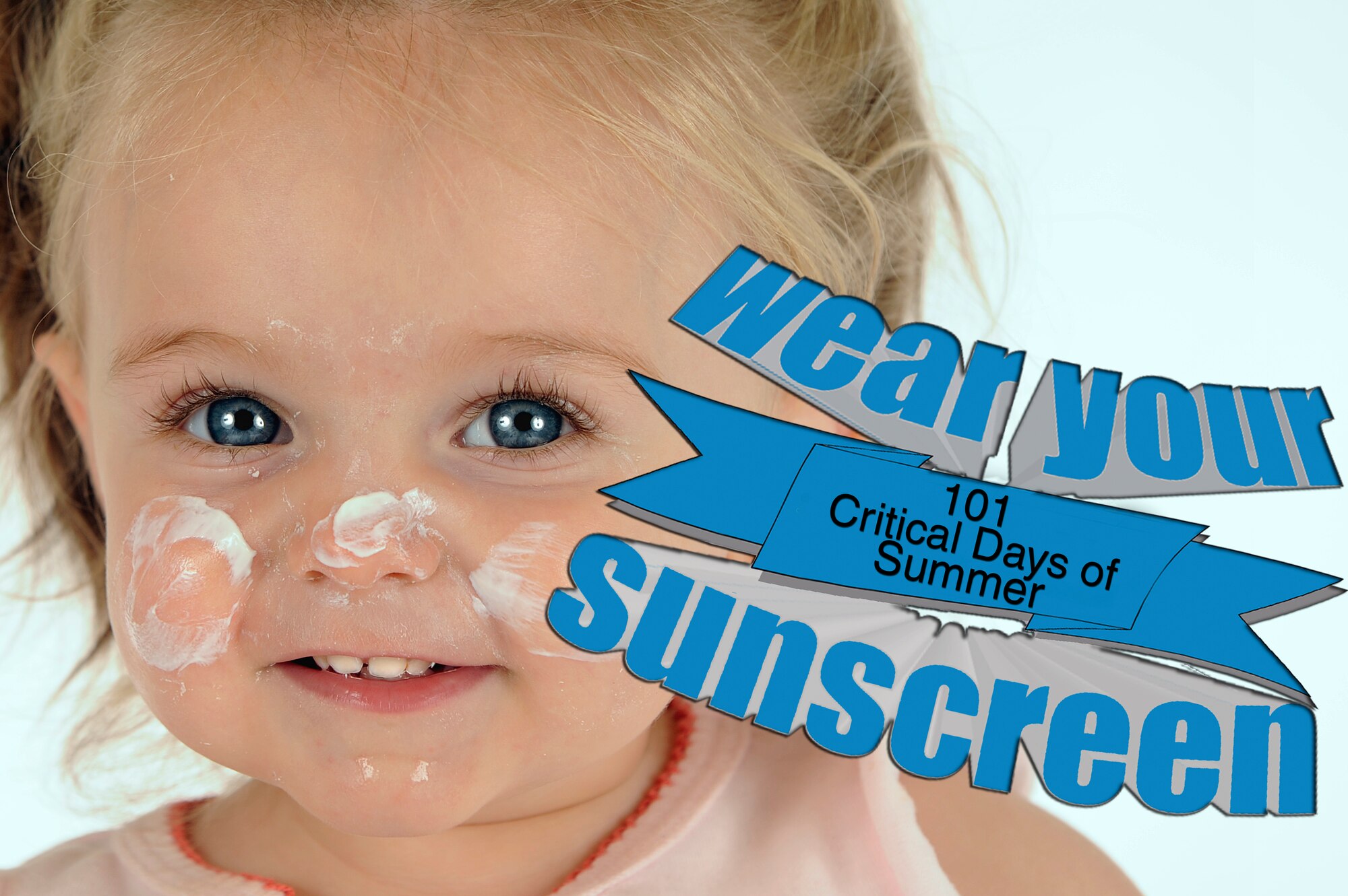 MOODY AIR FORCE BASE, Ga. -- During the 101 critical days of summer, don't forget to protect your skin by using sunscreen. (U.S. Air Force photo illustration by Airman 1st Class Brittany Barker)