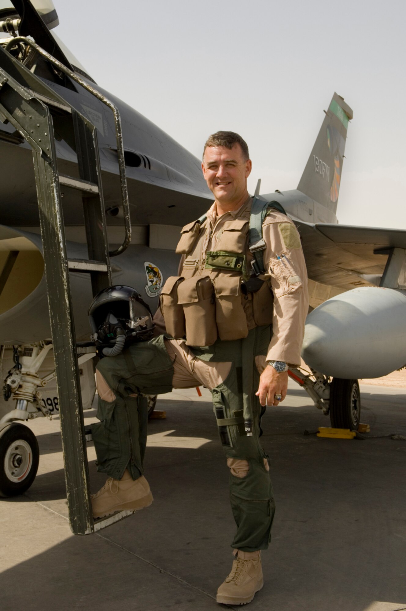 JOINT BASE BALAD, Iraq -- Maj. Gen. Burt Field was awarded the Col. Joseph A. Moller Trophy naming him the best wing commander in Air Combat Command for 2008 here, July 3. General Field commanded the 332nd Air Expeditionary Wing from July 4, 2007 to July 4, 2008. The Moller Trophy was originally established by Strategic Air Command in 1982 as the 390th Bombardment Group Memorial Trophy and was presented annually through 1992. ACC established the award after SAC was deactivated and renamed the trophy in honor of the late Col. Joseph A. Moller, former commander of the 390th Bombardment Group during World War II. (U.S. Air Force photo)