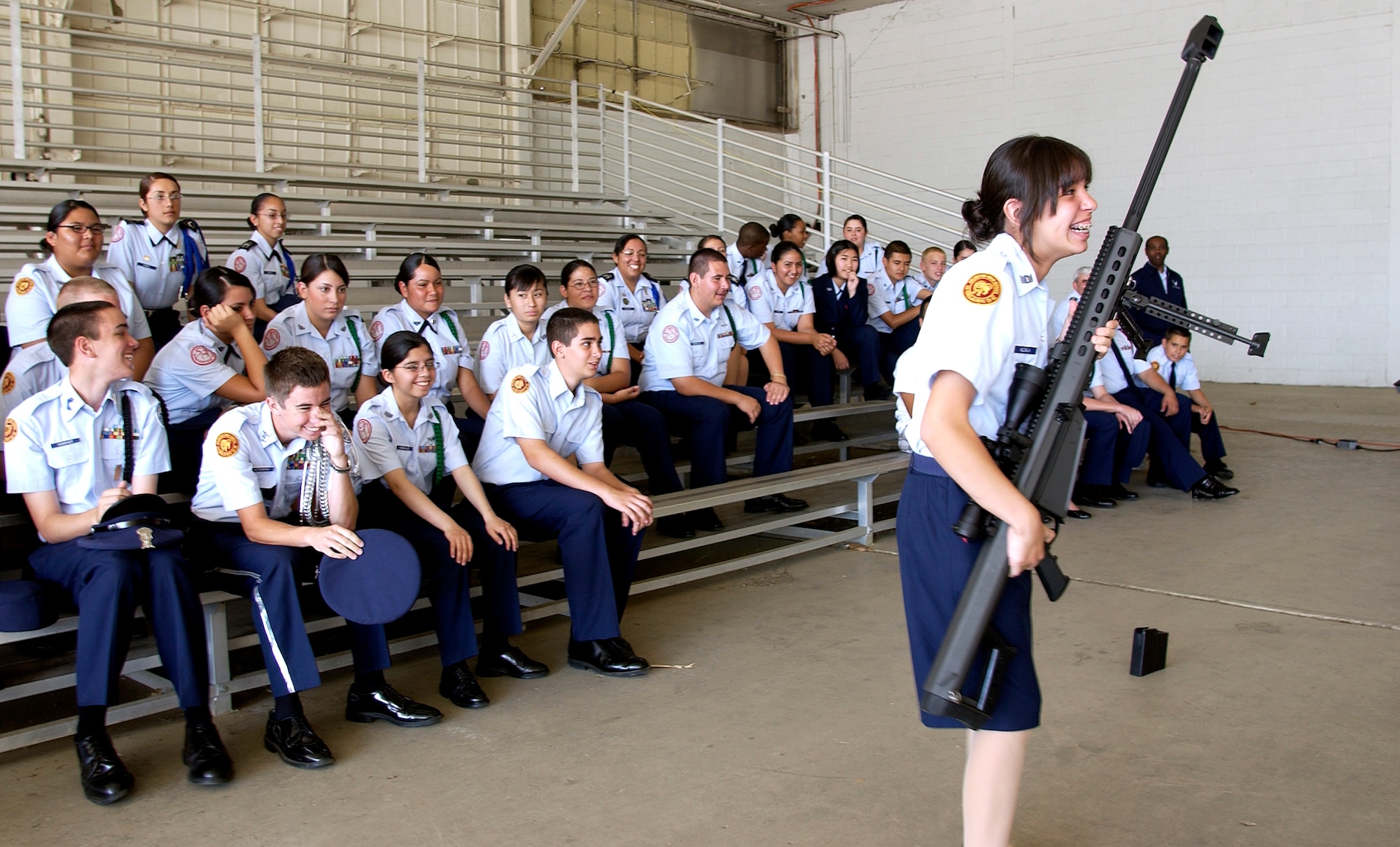 BUDDING LEADERS Air Force Junior ROTC cadets take a Leadership Course at March March Air Reserve Base Article Display