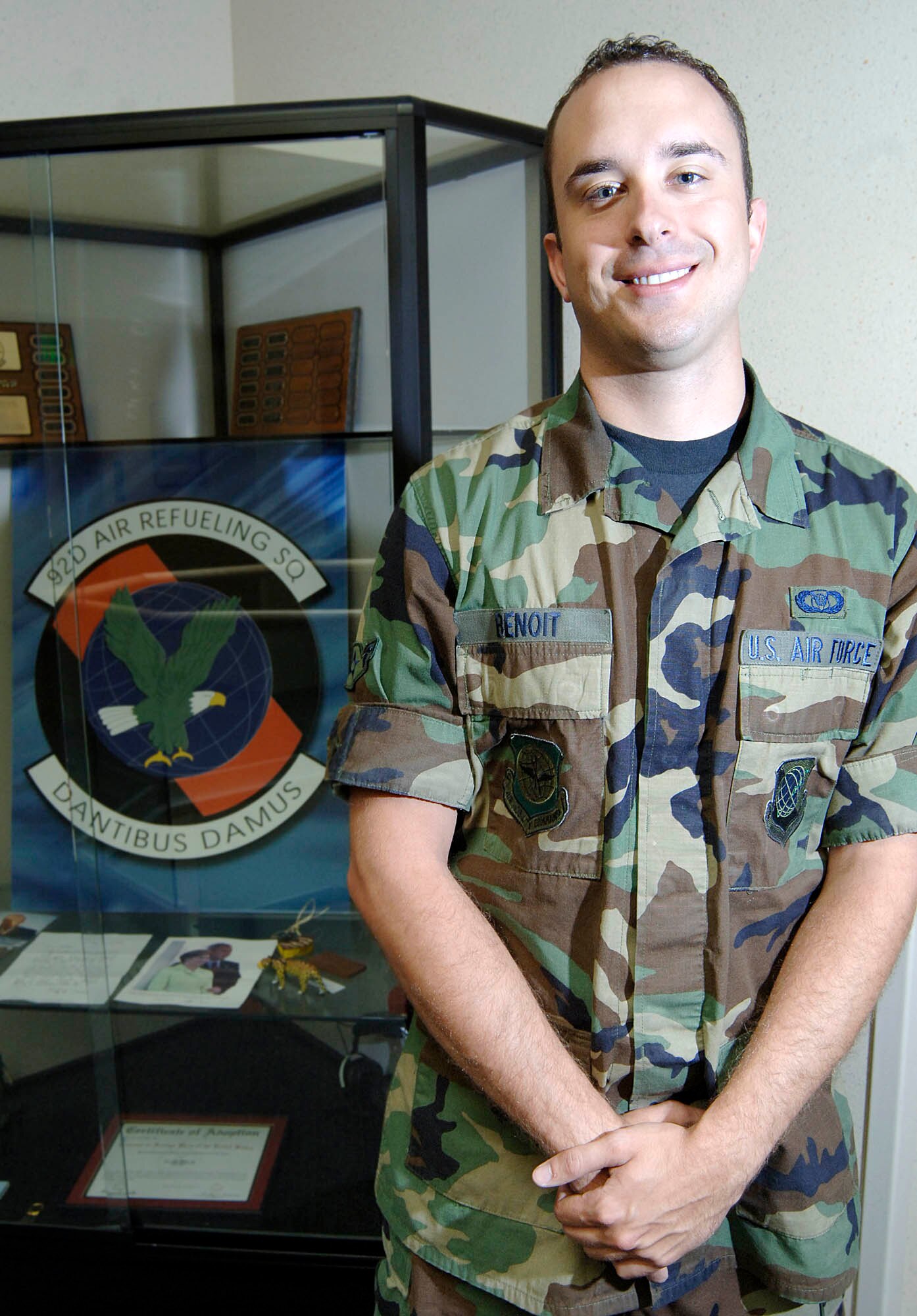 FAIRCHILD AIR FORCE BASE, Wash. – Airman Gavin Benoit, 92nd Air Refueling Squadron aviation resource management is this week’s MVP. He receives high praises from the 92nd ARS for all his hard work. (U.S. Air Force photo / Staff Sgt. JT May III)